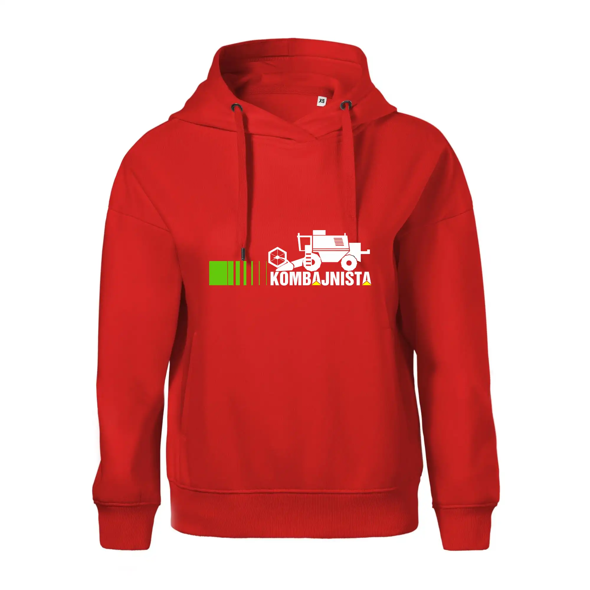 Kombajnista zelená a žlutá