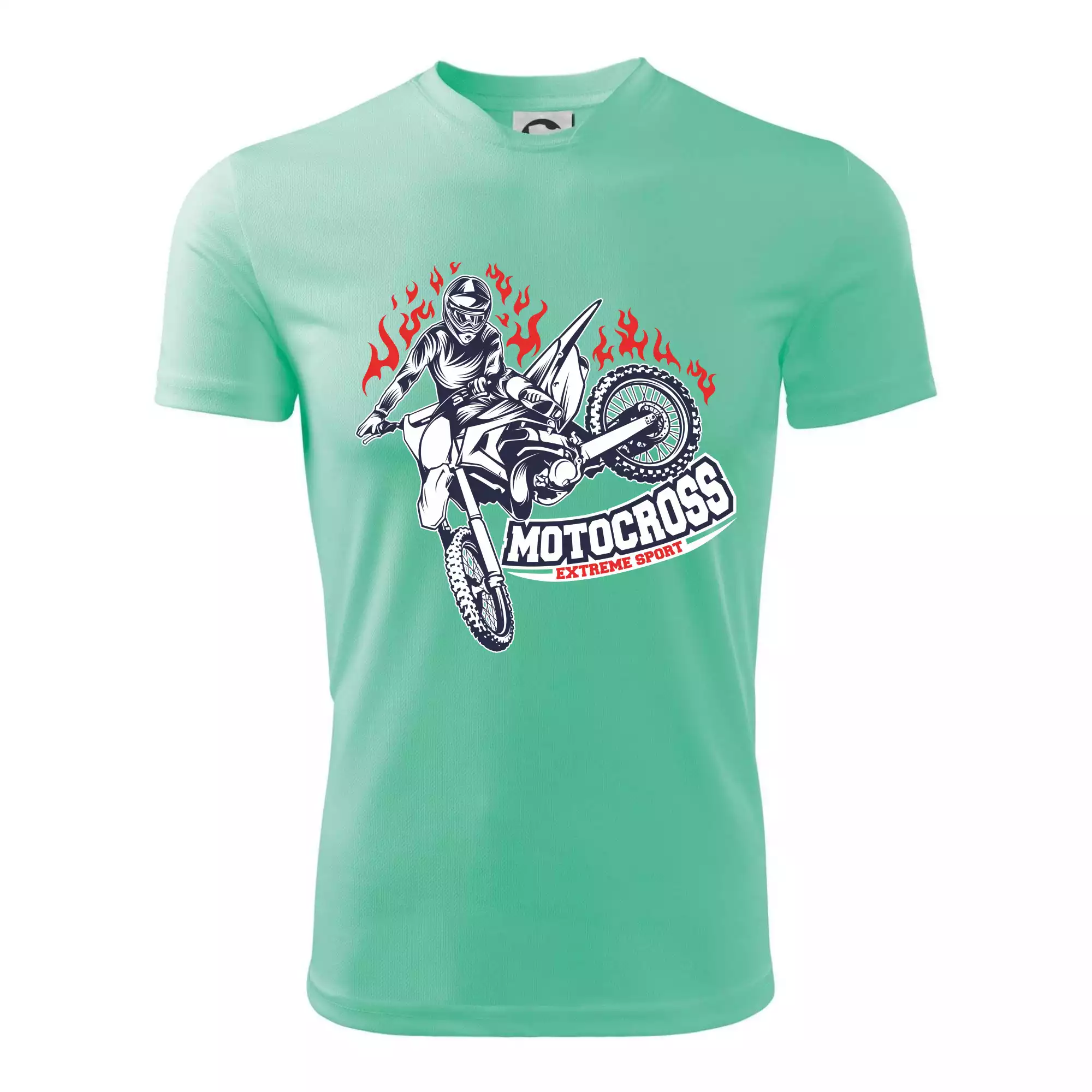 Motocross extreme sport fire