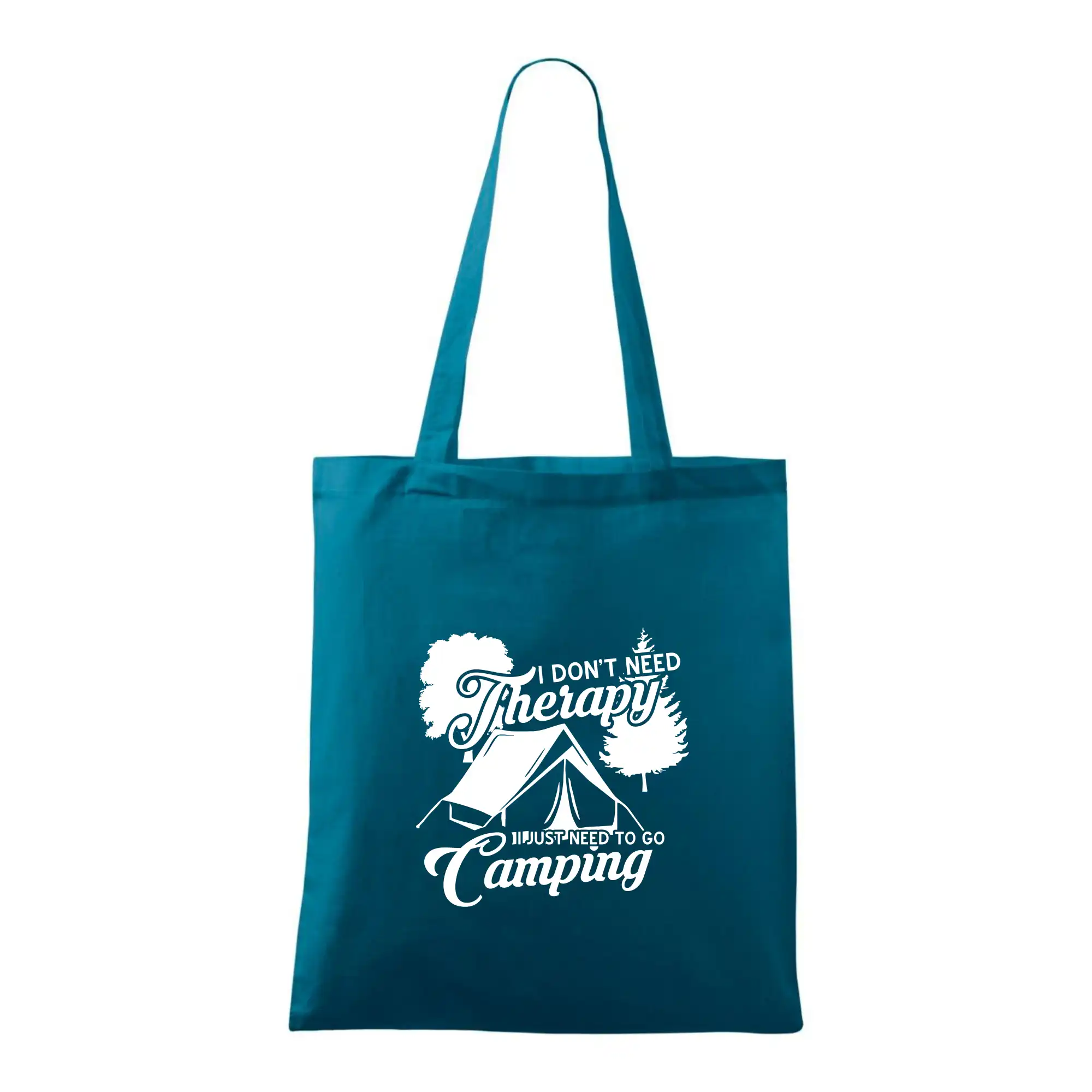 Trička na kempovanie - I don't need therapy camping - Taška bavlnená