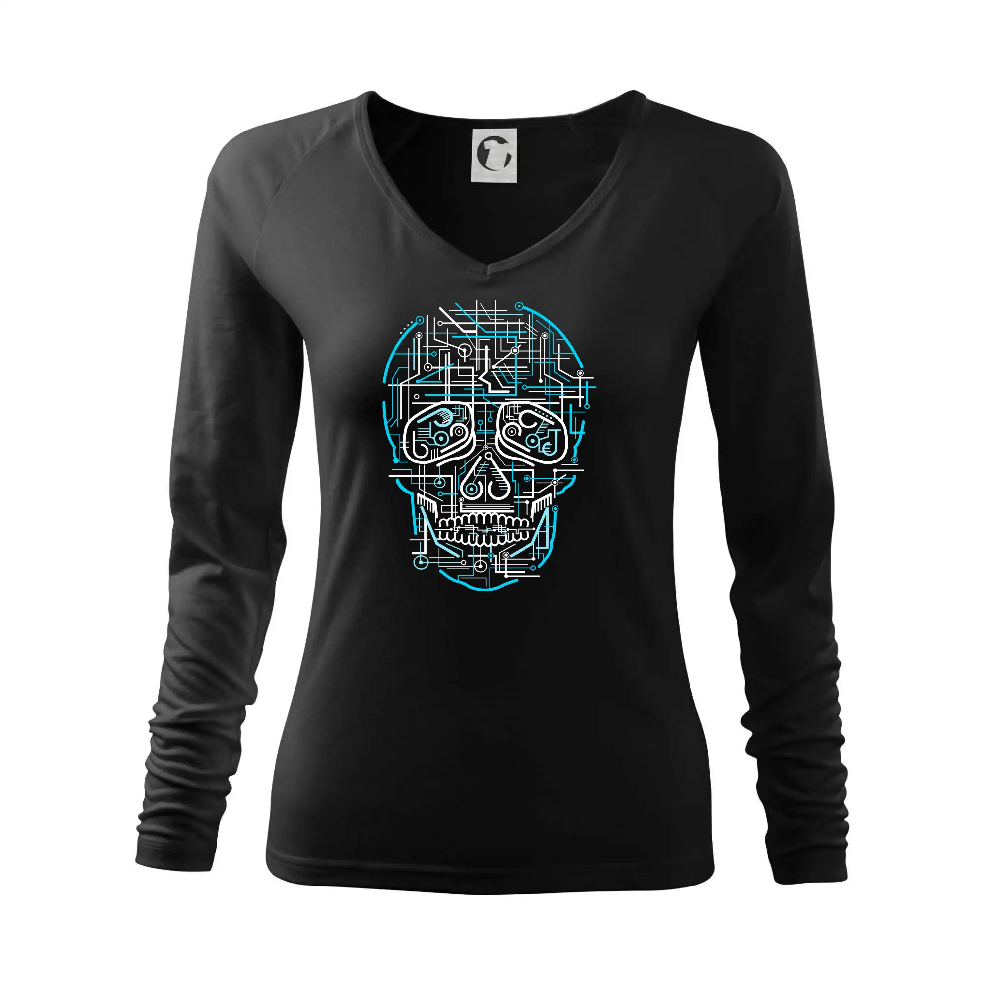 Grafické tričká - Electric Skull - Tričko dámske Elegance