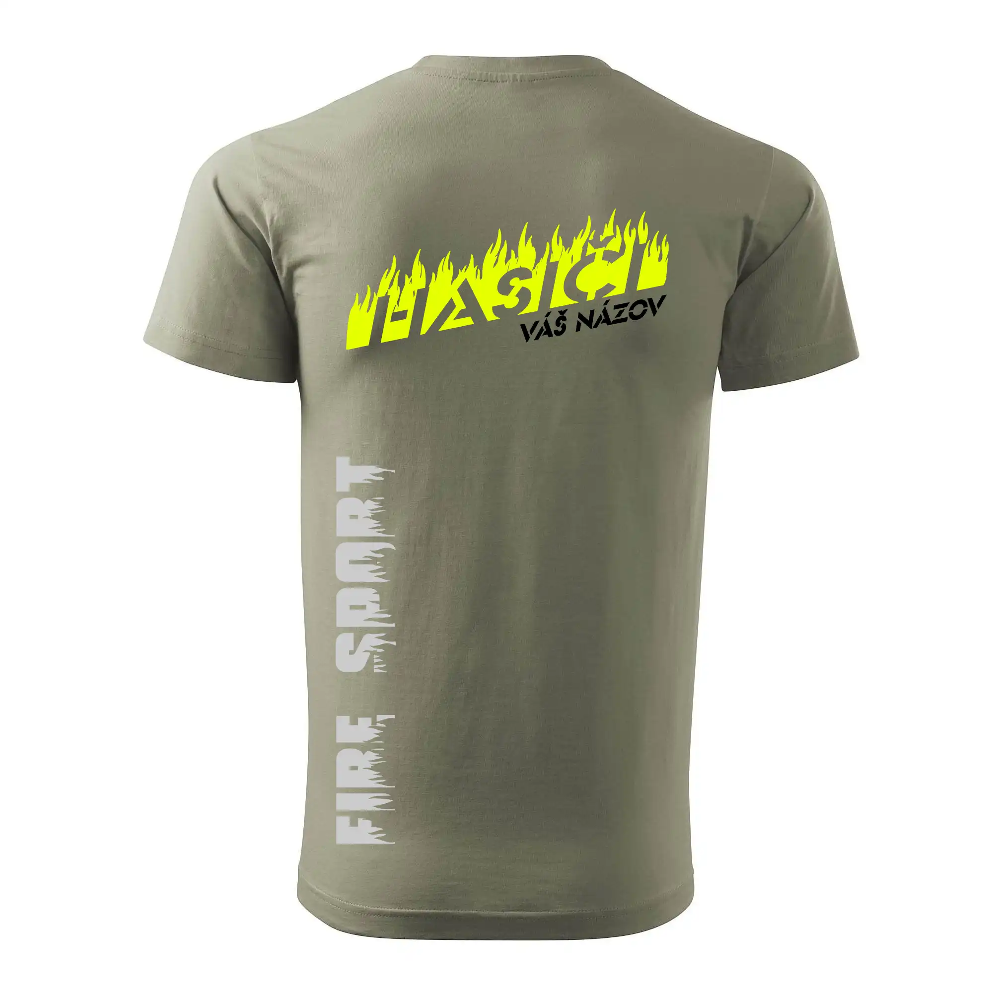 Hasiči - oheň - Váš názov - Prsník + chrbát