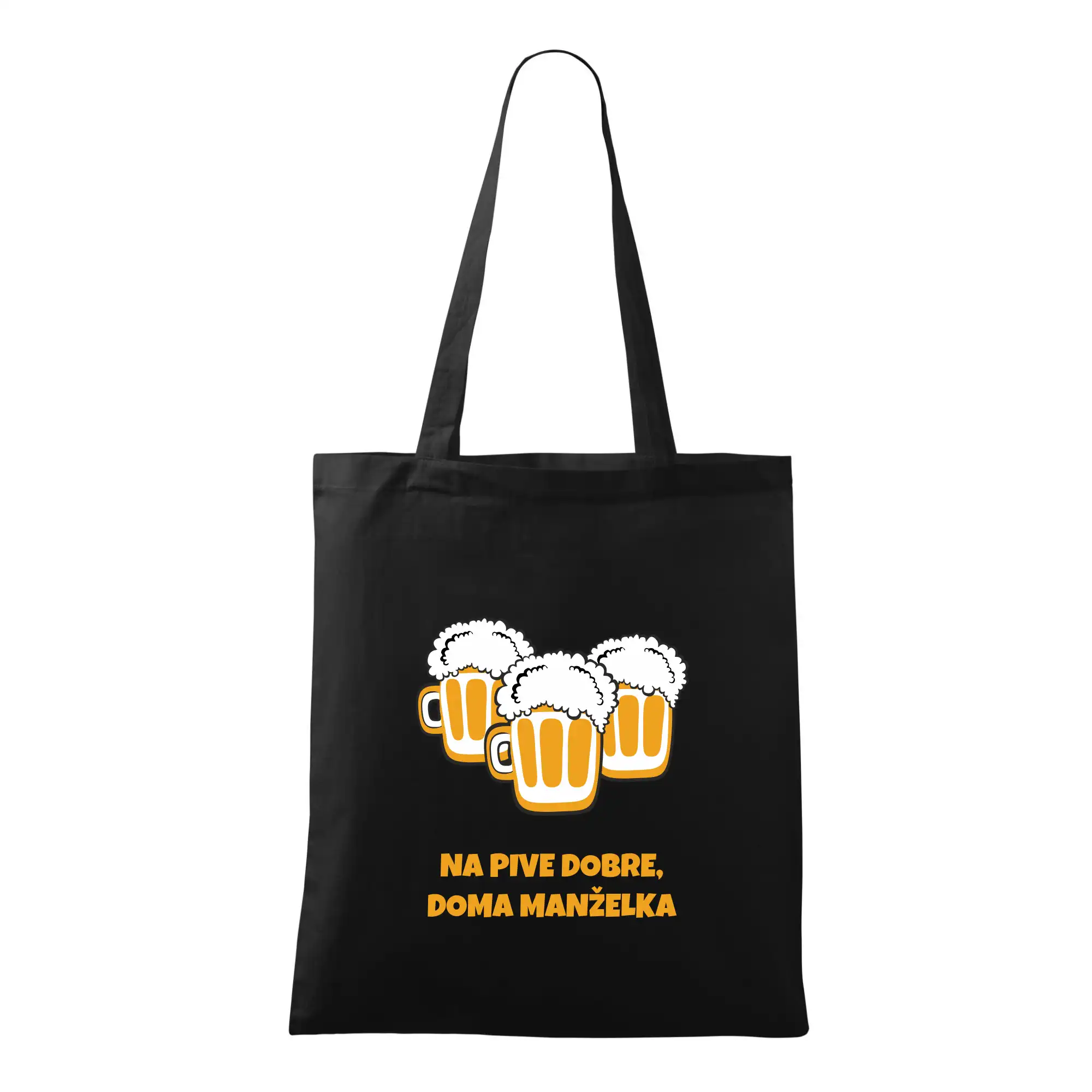 Tričká na párty - Na pive dobre (Pecka design) - Taška bavlnená