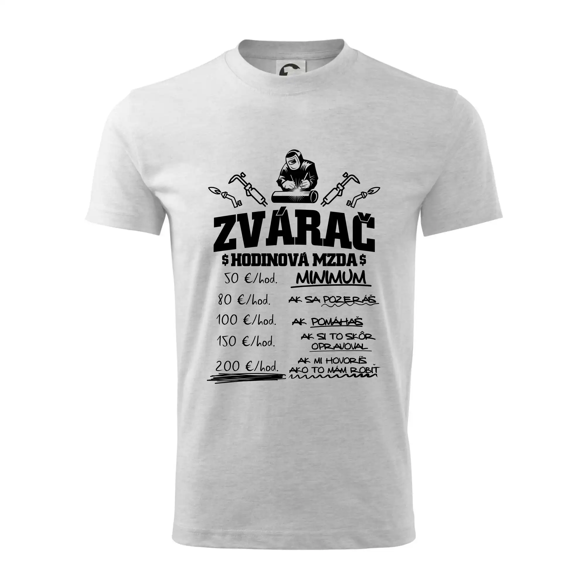 Tričká pre zvárača - Hodinová mzda zvárač - Tričko detské bavlnené