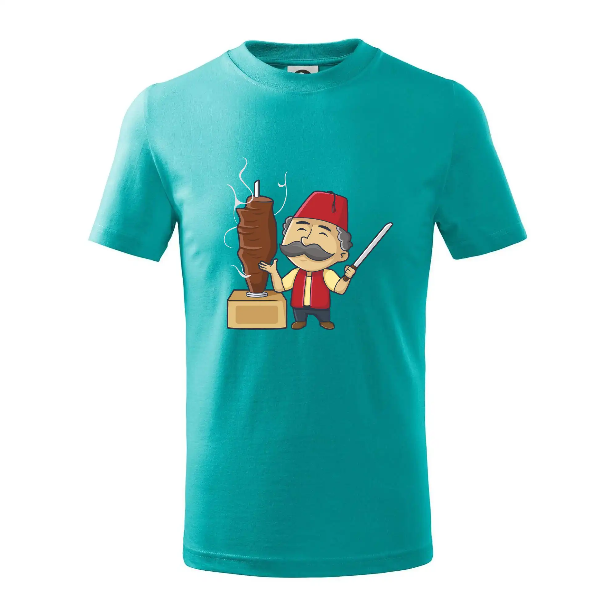 Tričká a zástery na grilovanie - Kebab kuchár - Tričko detské bavlnené