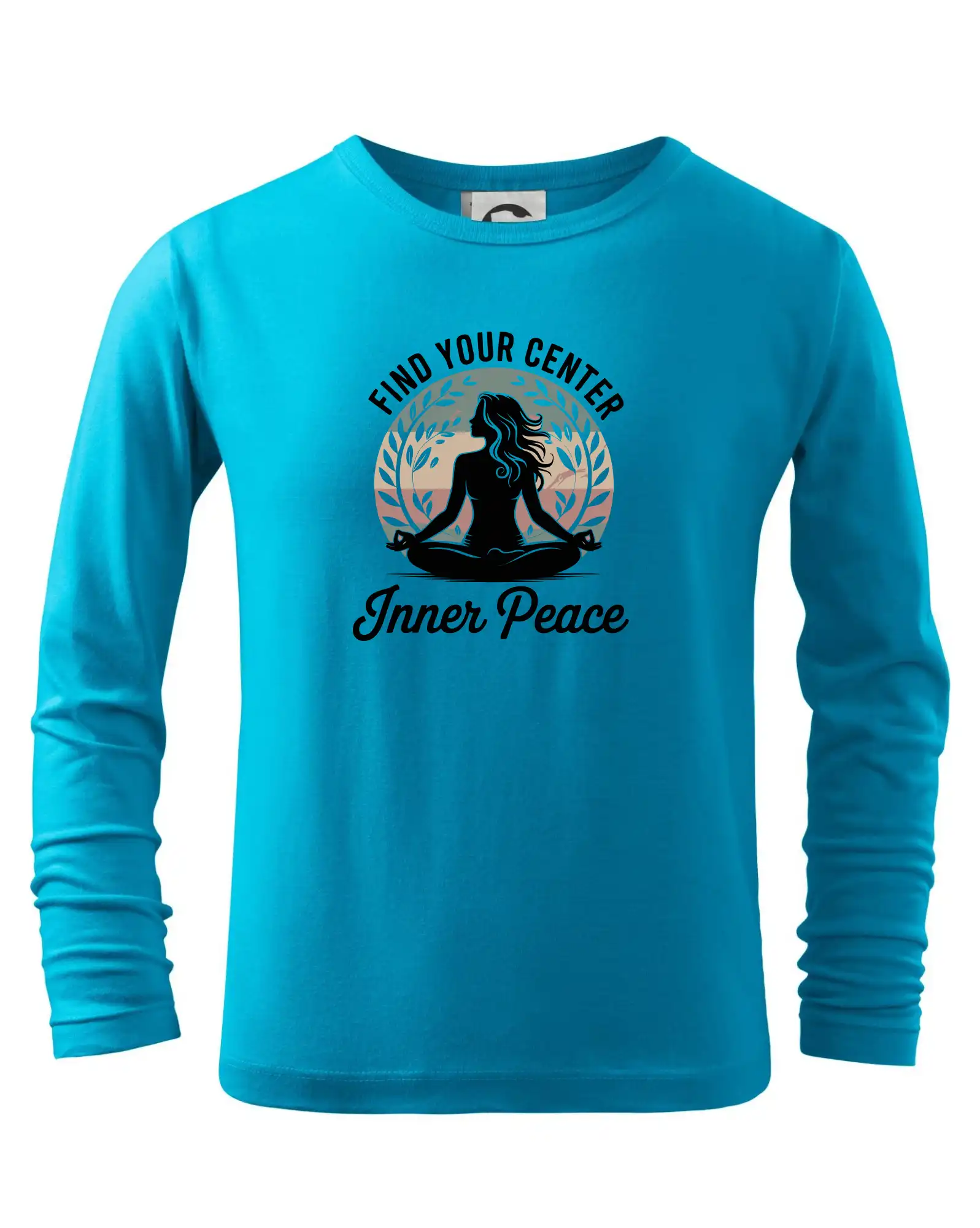 Tričká na jógu - Yoga Inner Peace - Tričko detské Long Sleeve