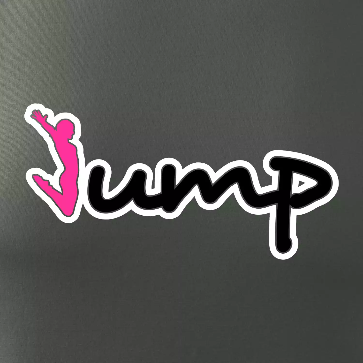 Jump - nápis a panáček