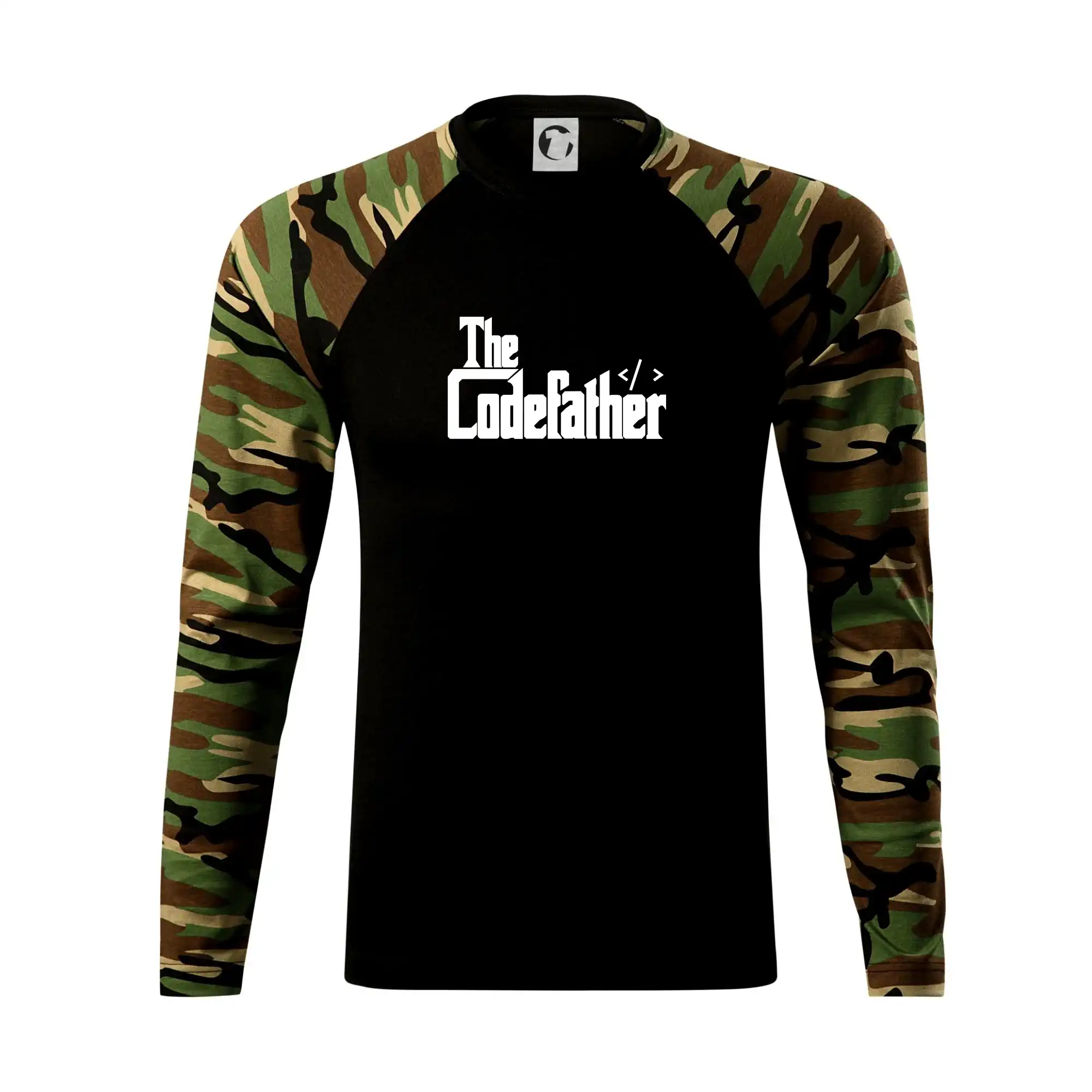 Tričká pre ajťákov - The codefather - Camouflage LS