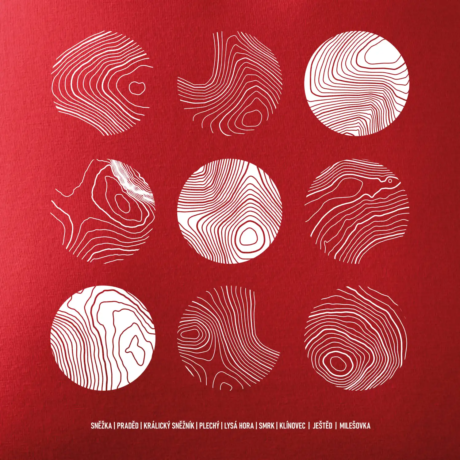 Vrstevnice nejvyšších Českých hor