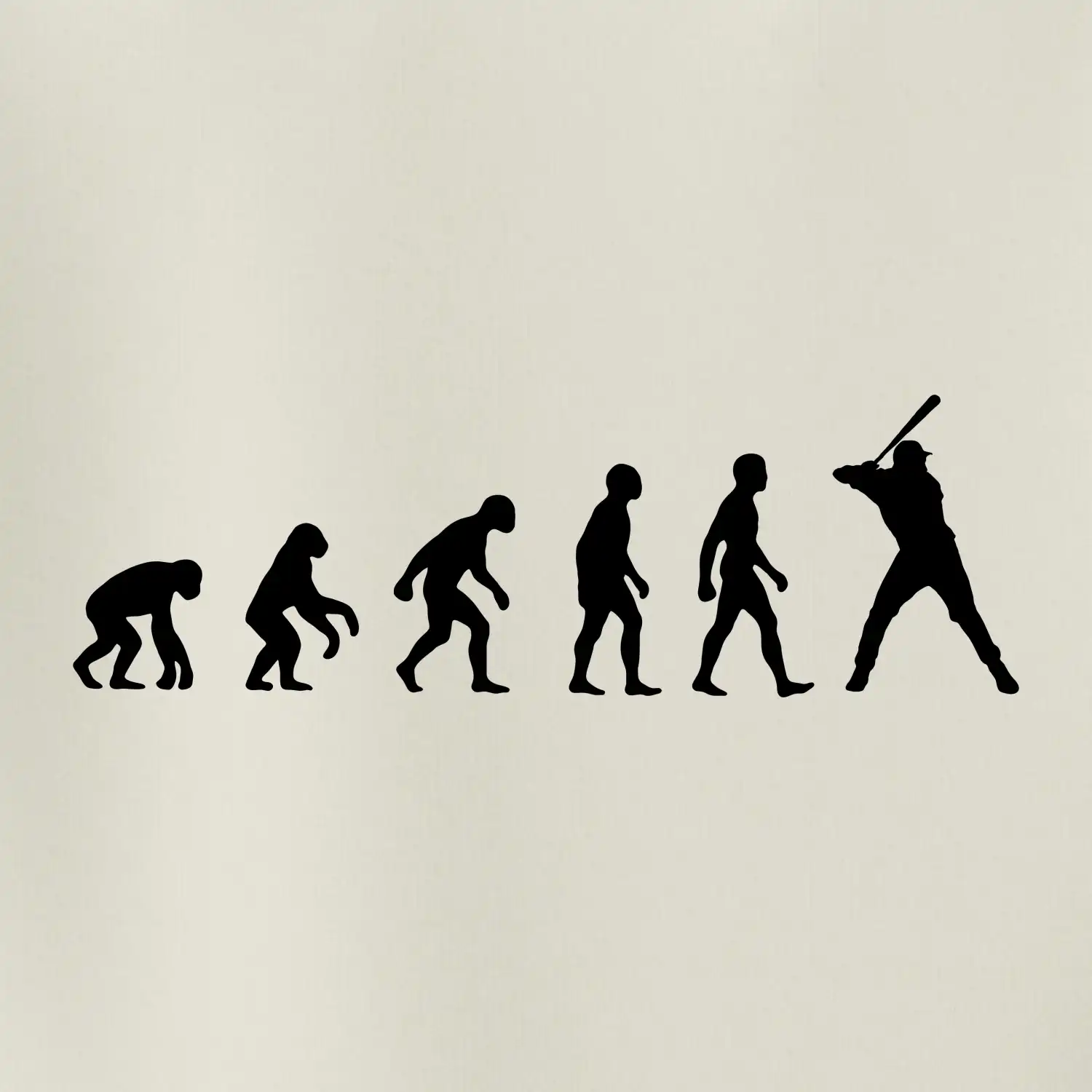 Evoluce baseball pálkař nápřah