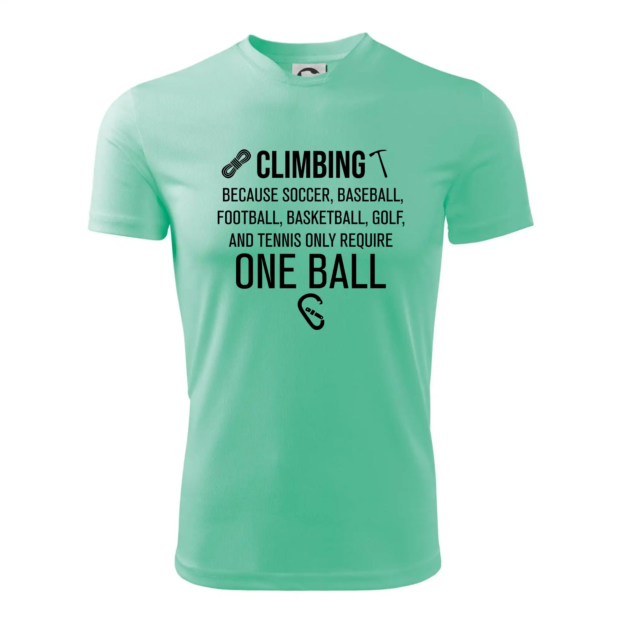 Climbing beacause one ball