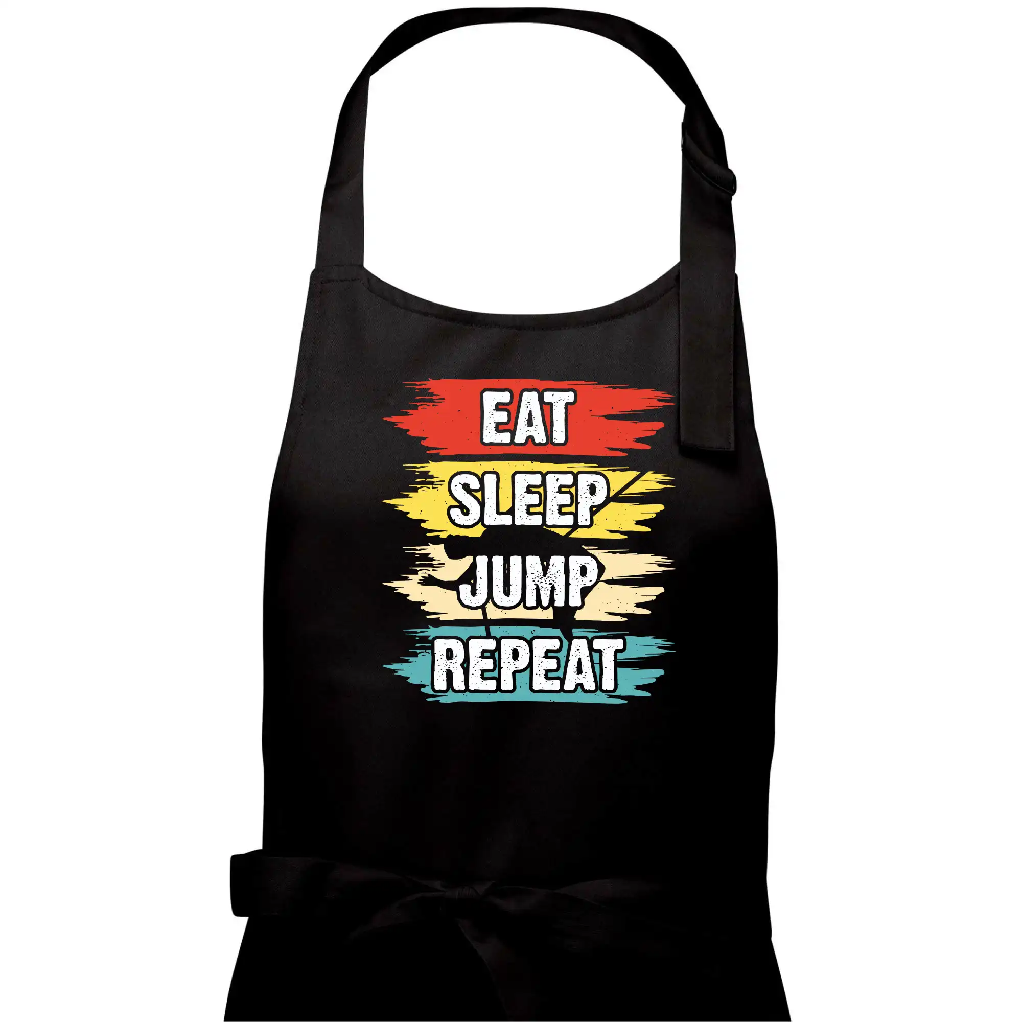 Ostatné športy - Eat sleep JUMP repeat - Dámska zástera na varenie