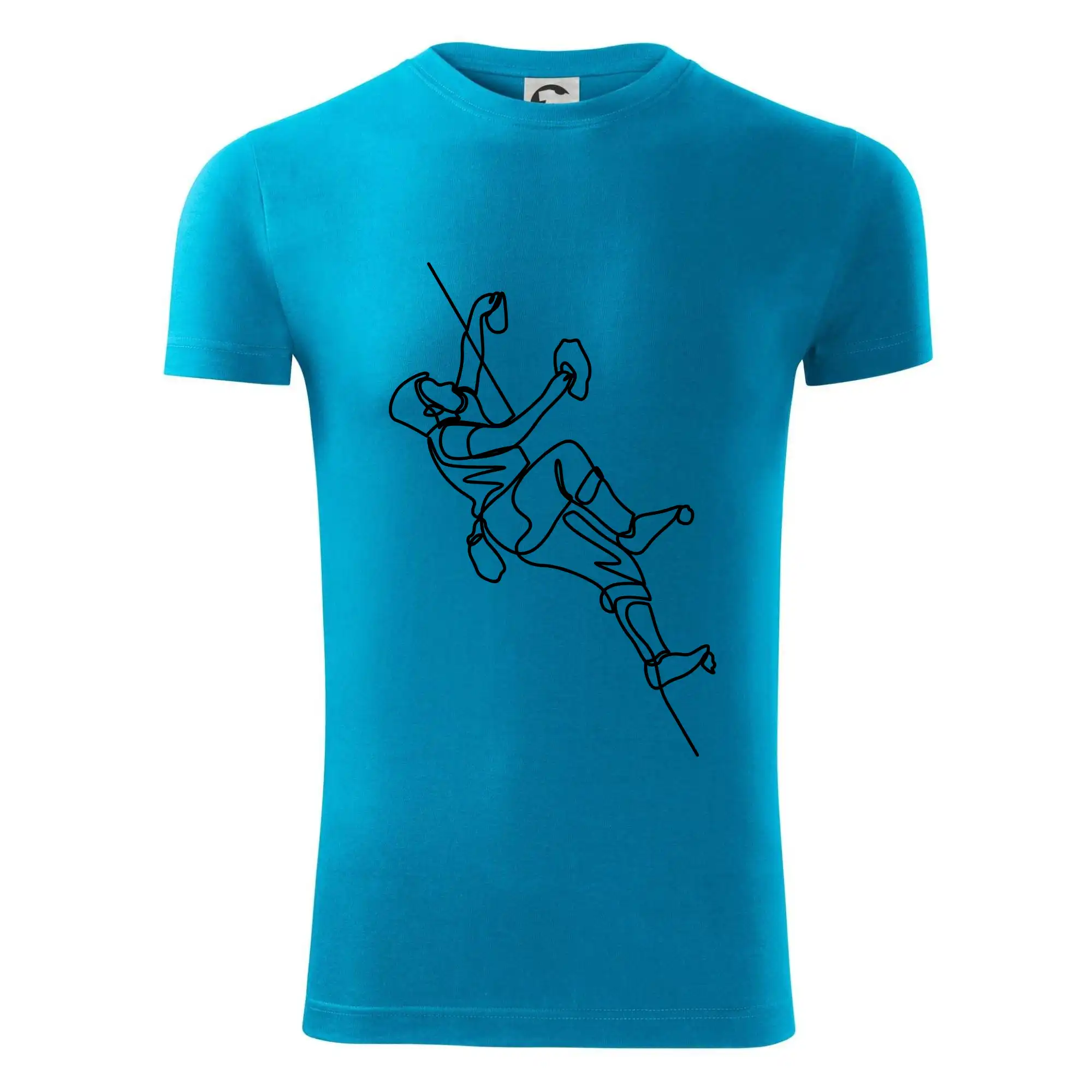 Lezecká stěna jedním tahem