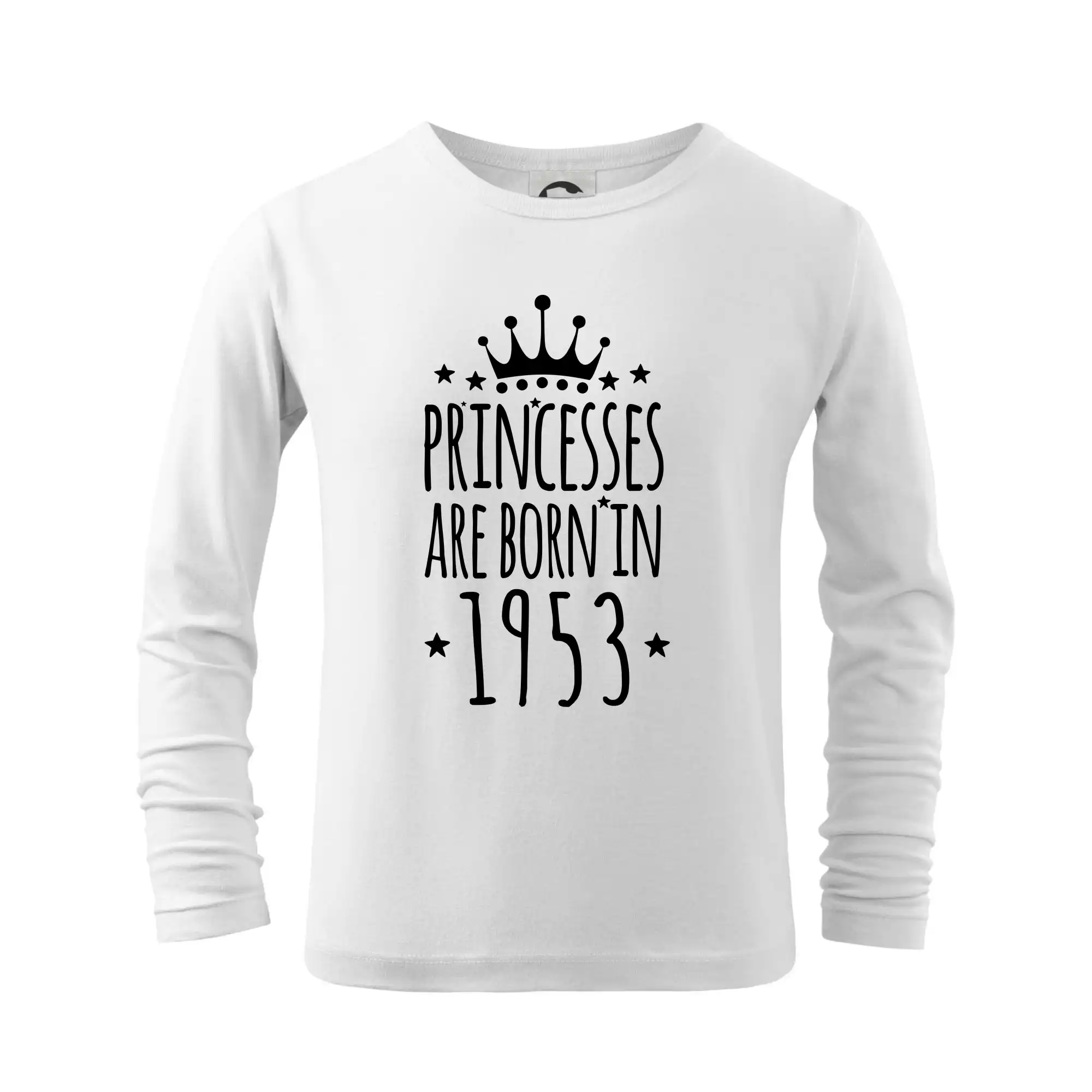 Tričká k narodeninám - Princesses are born in 1953 - Tričko detské Long Sleeve