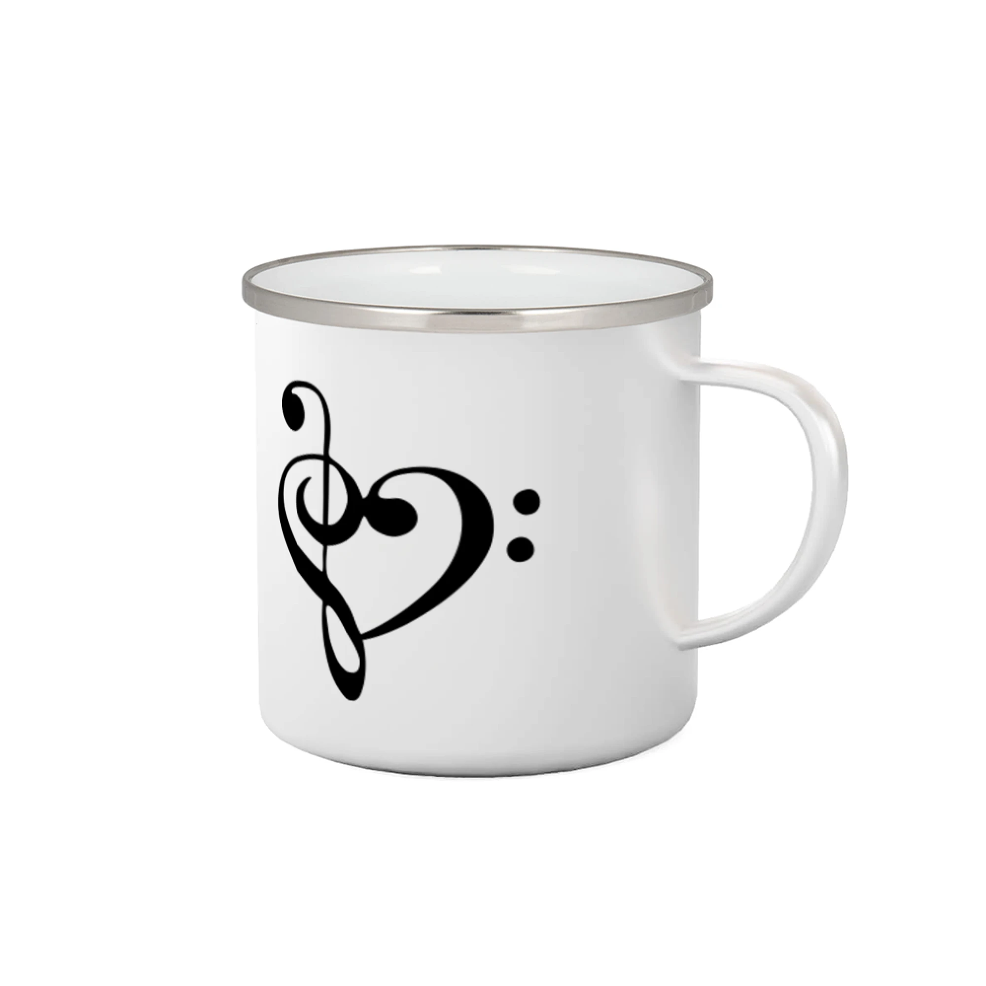 Hudobné tričká - Husľový kľúč srdce - Plecháčik