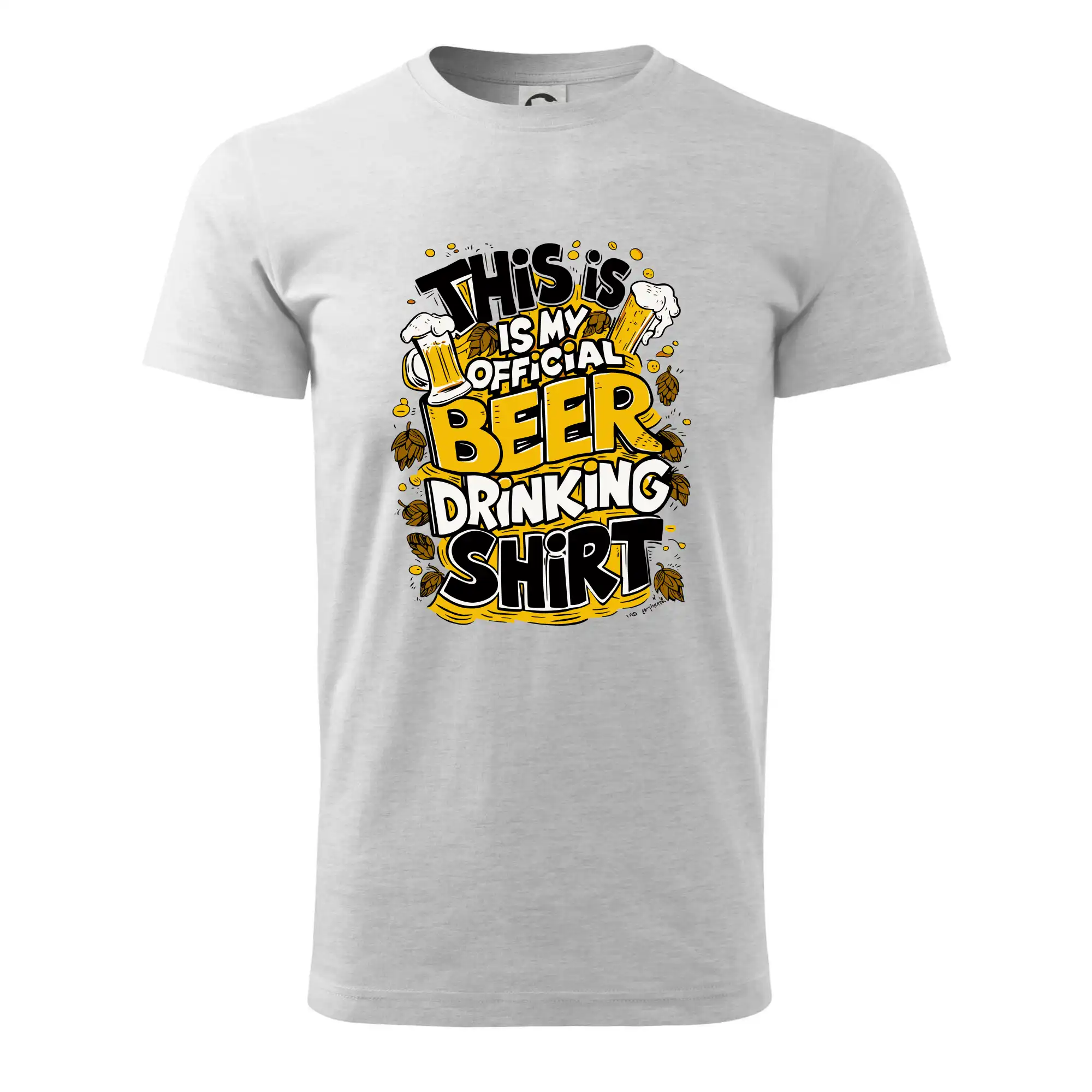 Vtipná tričká pre pivárov - This Is My Official Drinking Shirt - chmel - Pánske tričko nižšej gramáže
