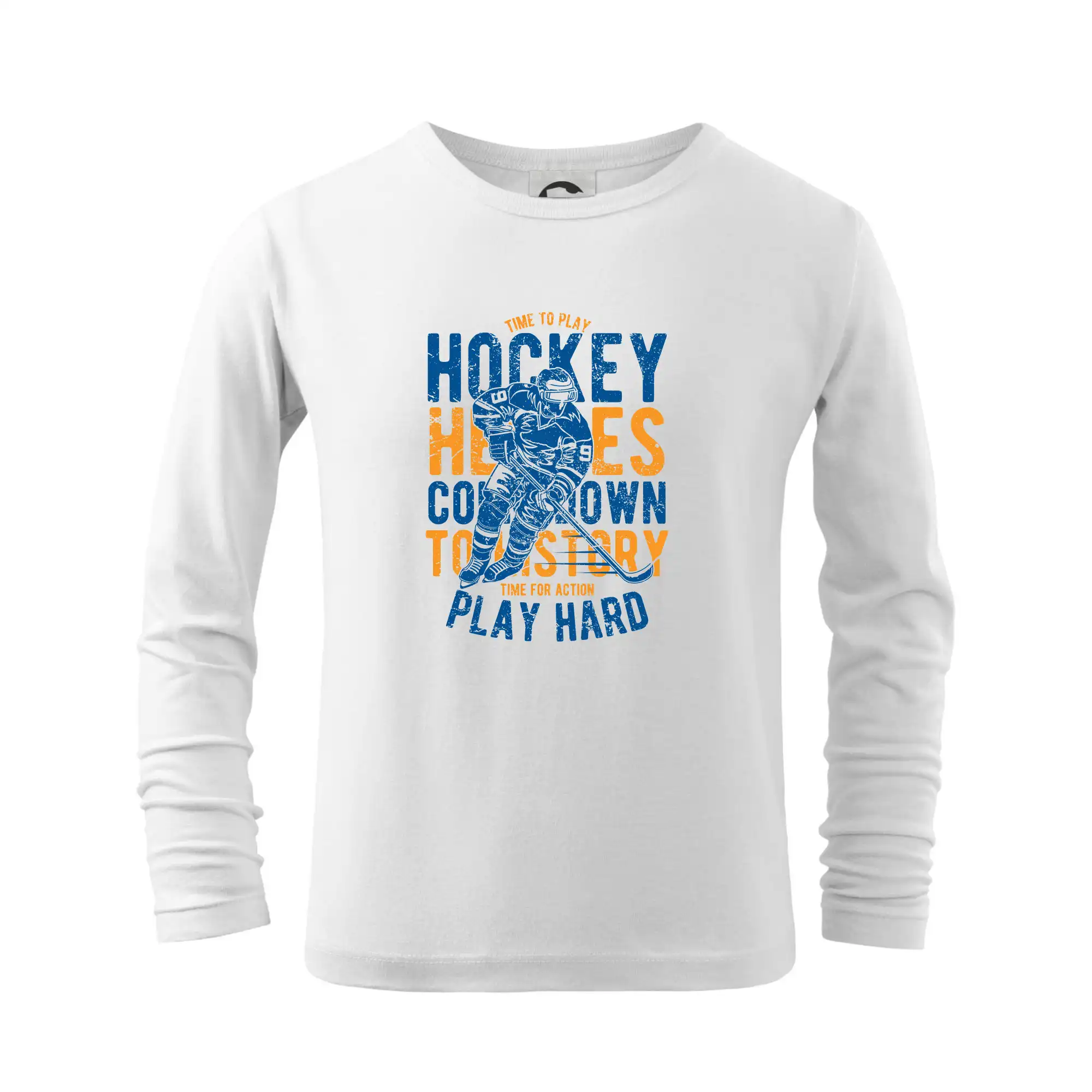 Hokejová trička - Time To Play Hockey - Tričko detské Long Sleeve