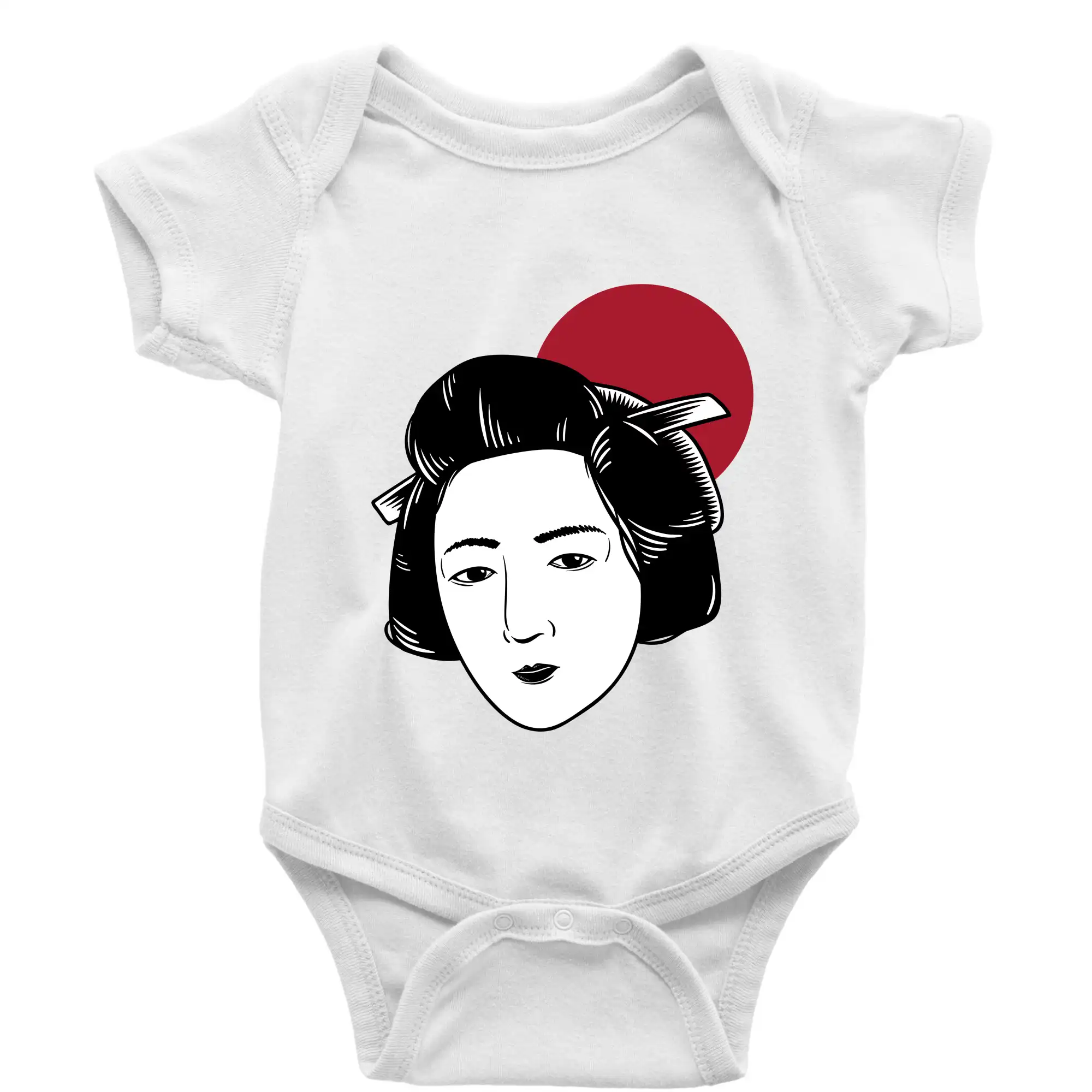 Tričká s japonskou tematikou - Japan culture - žena - Body dojčenské s krátkym rukávom