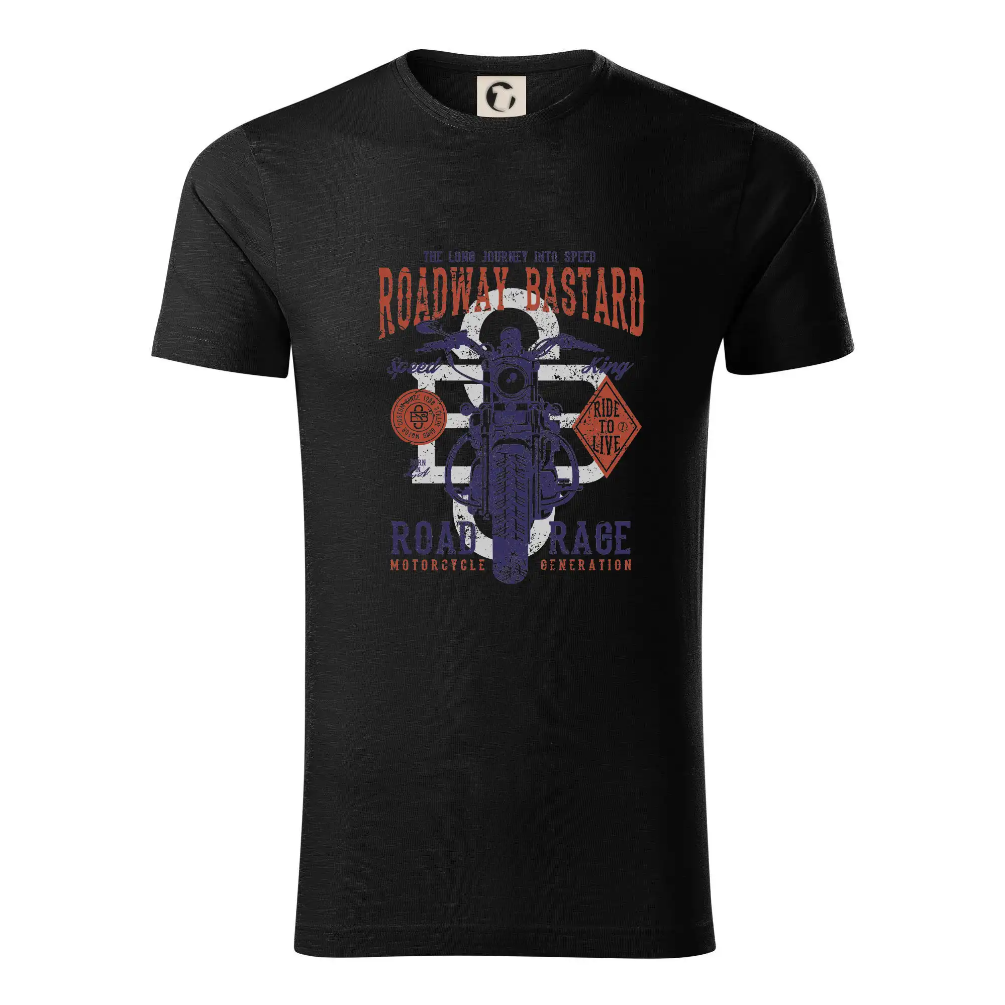 Tričká pre motorkárov¨ - Roadway Bastard - Tričko z organickej bavlny
