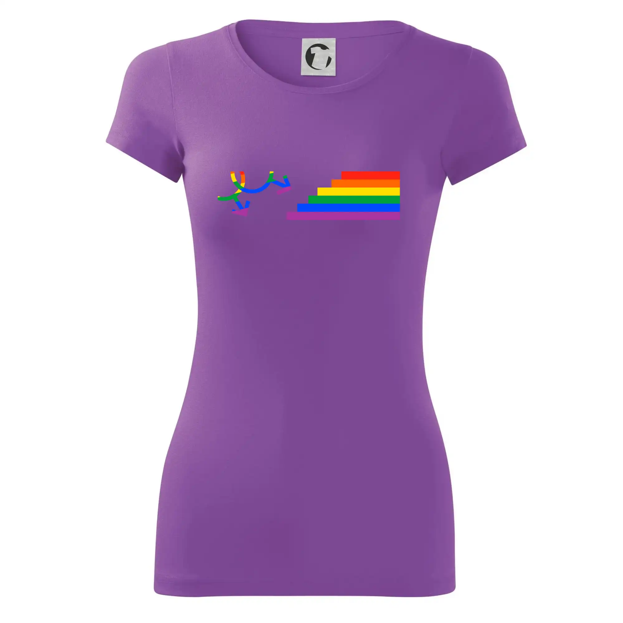 Tričká pre LGBT a Queer komunitu - Gay symbol dúha - Dámske tričko Glance - Priliehavejší strih