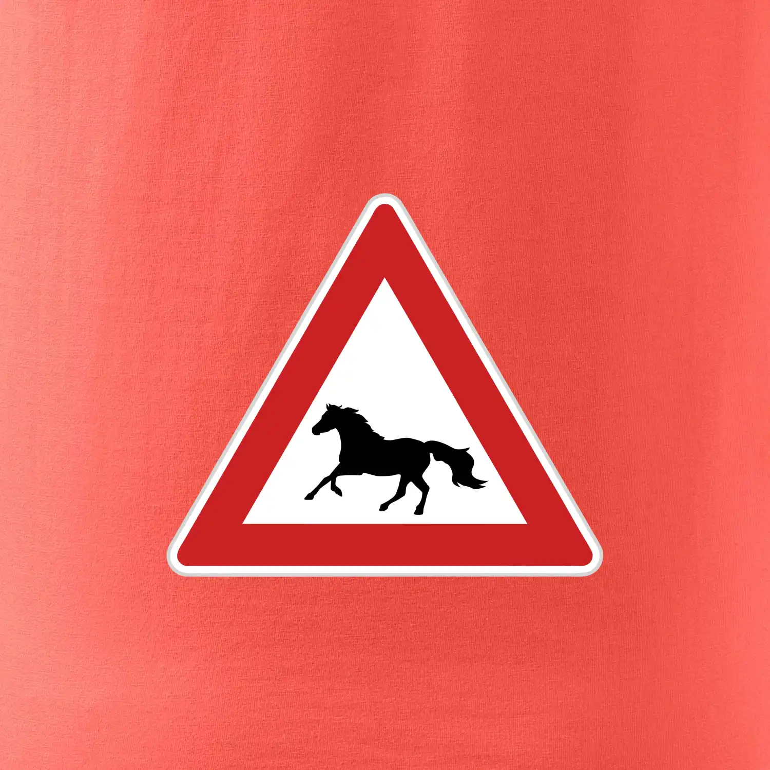 Dopravní značka - Pozor kůň běžící