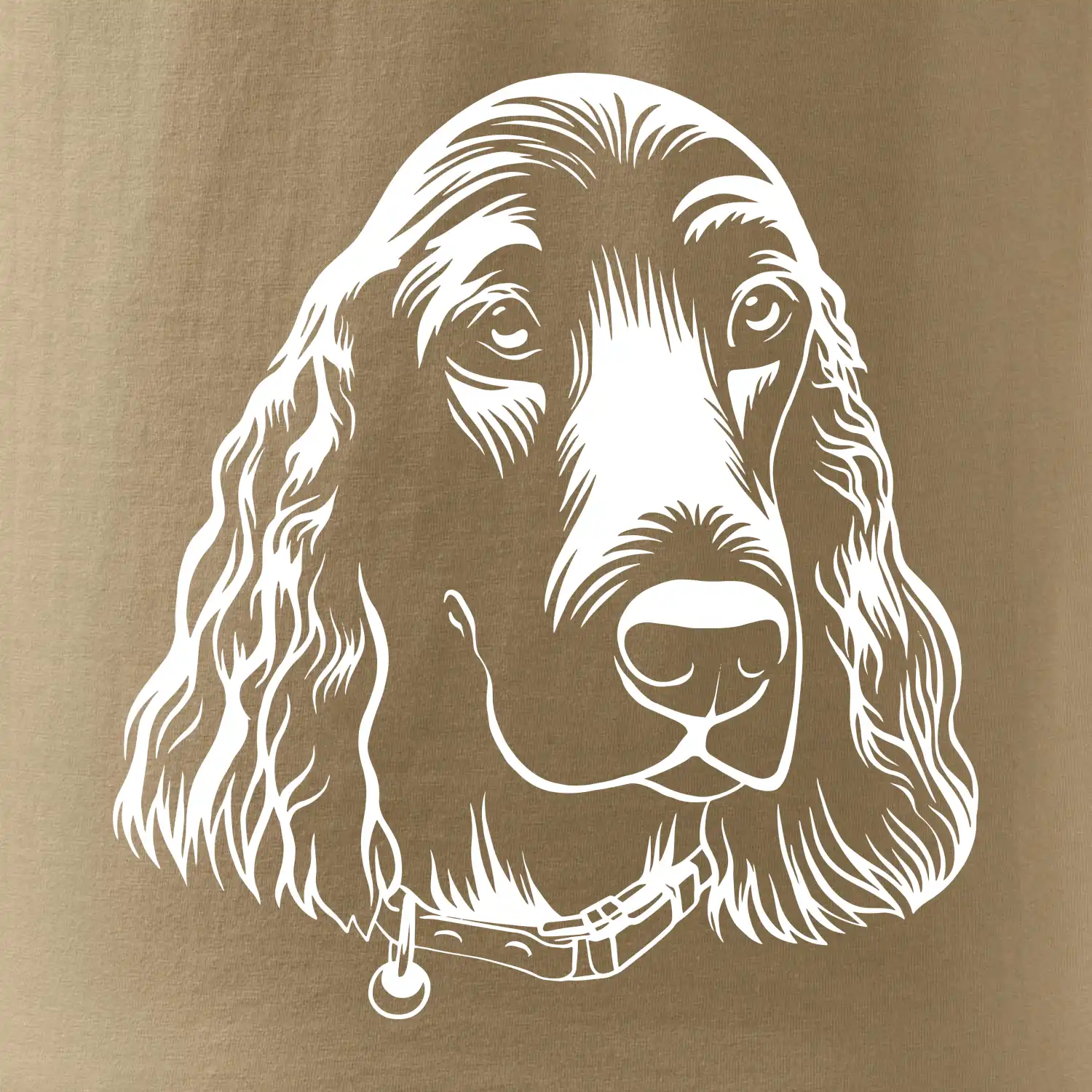 Kokršpaněl - hlava kreslená