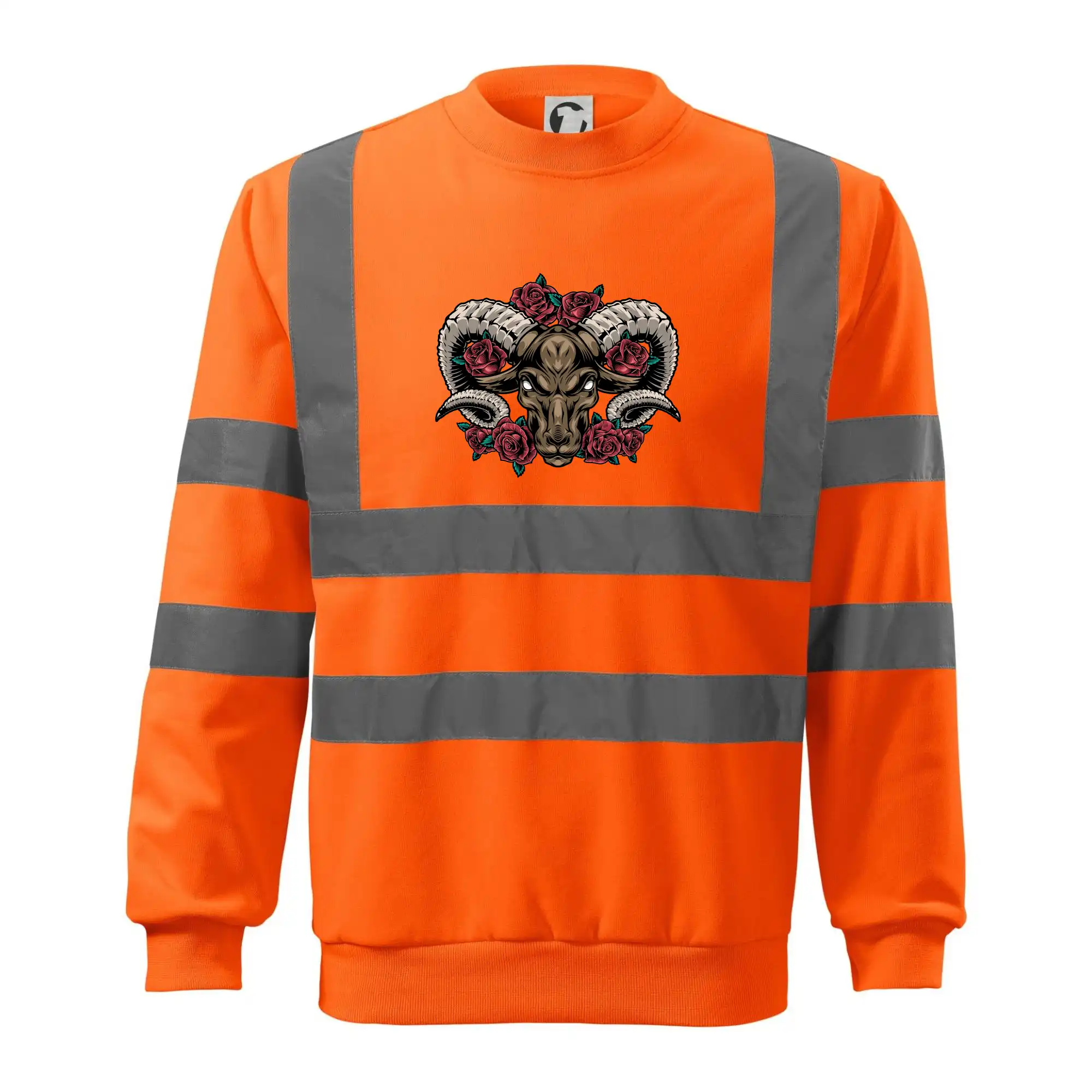 Hlava berana s růžemi