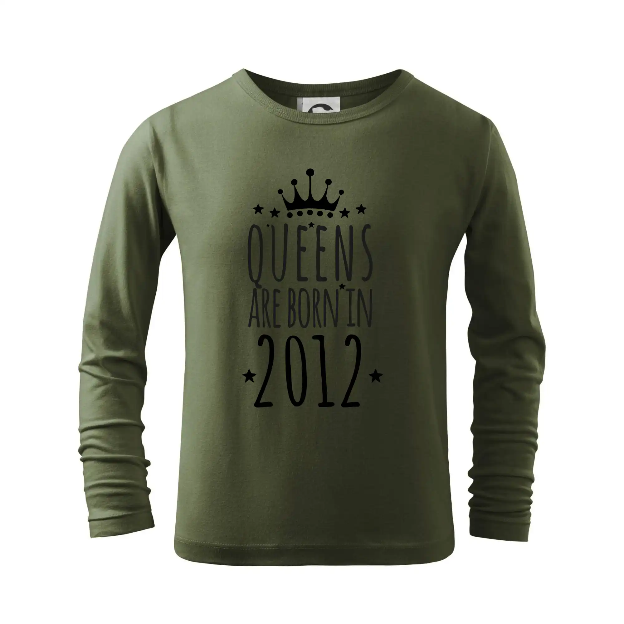 Queens are born in 2012 - Tričko detské Long Sleeve