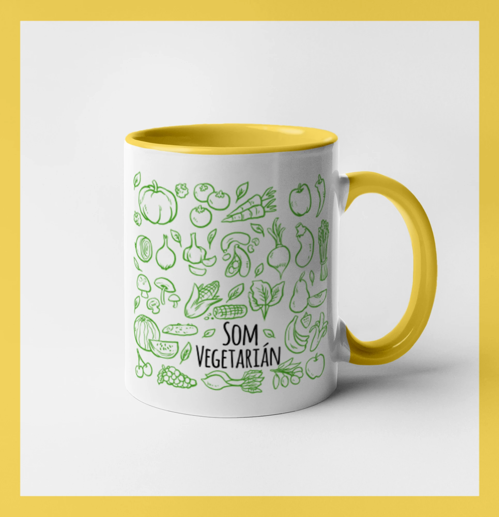 Som vegetarián - zelenina vo štvorci