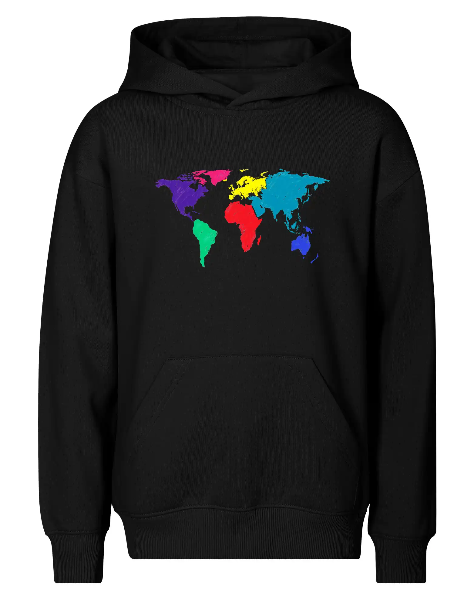 Světové kontinenty bez názvů - barevné