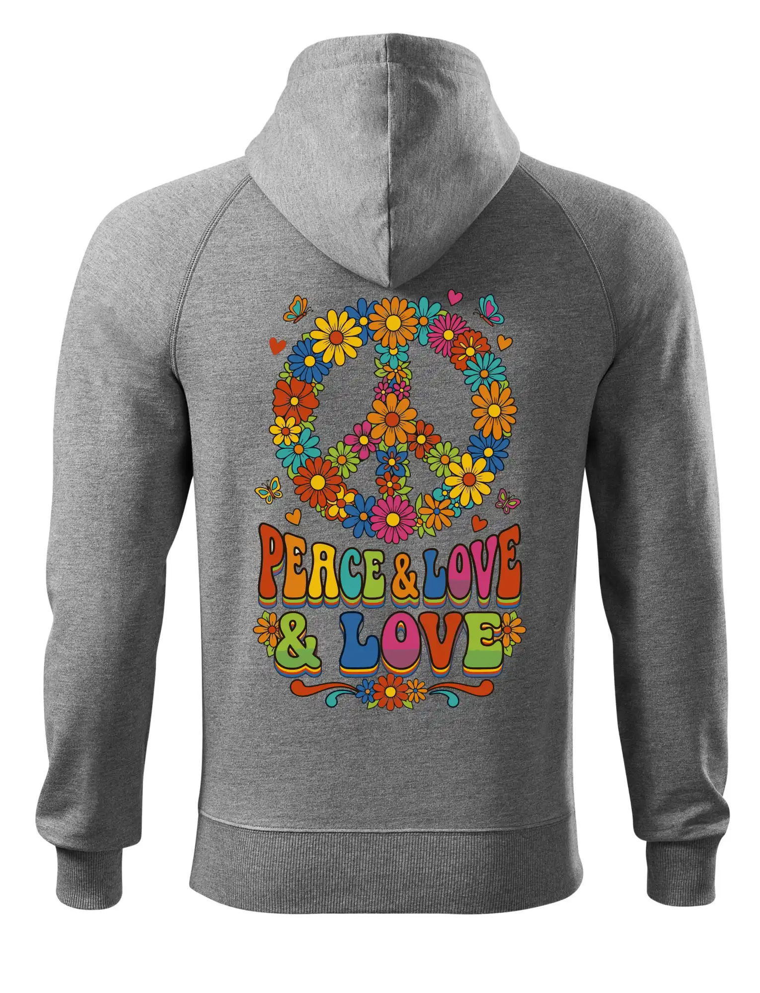 Peace and love - na výšku s květy