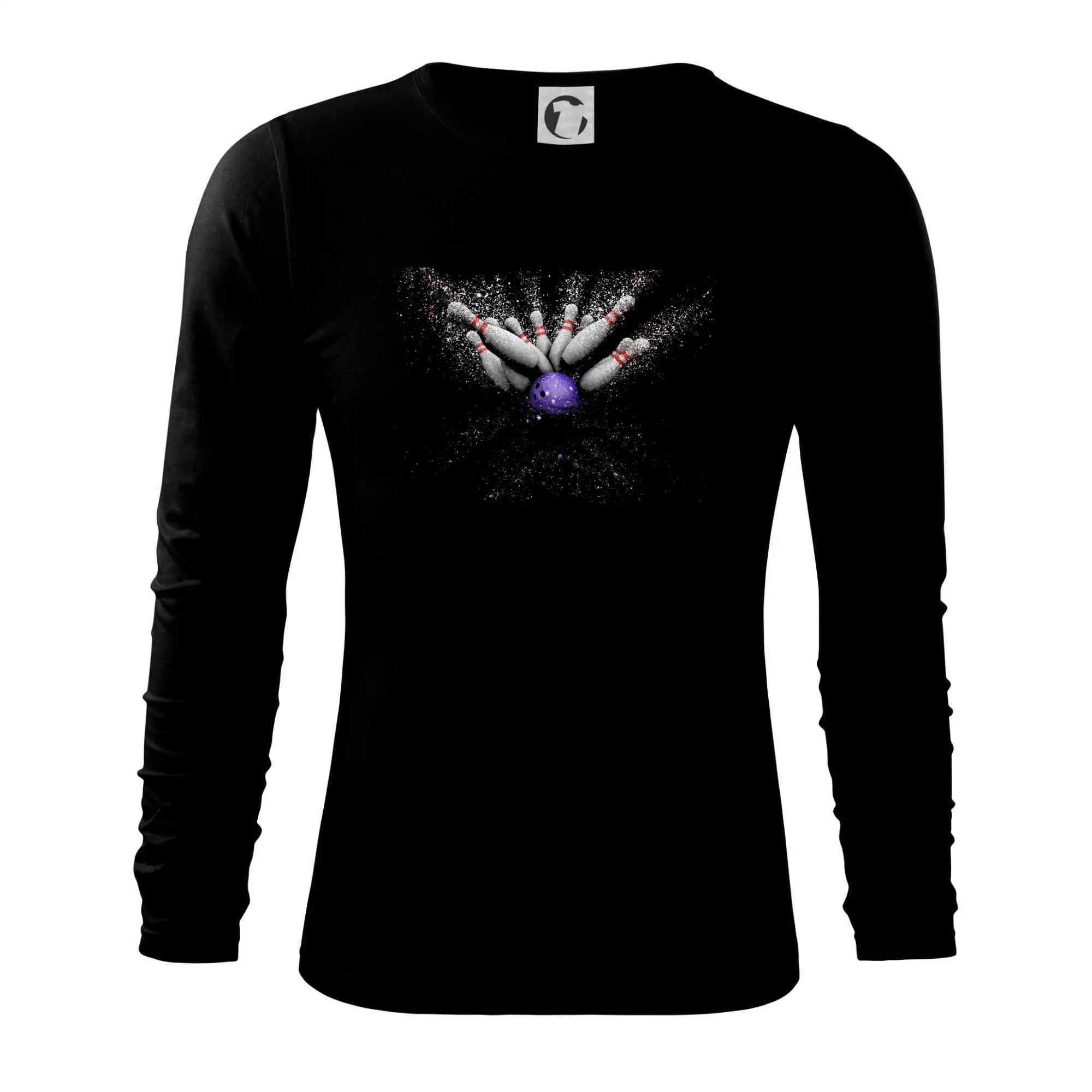 Tričká Bowling - Kolky splash - Tričko s dlhým rukávom FIT-T long sleeve
