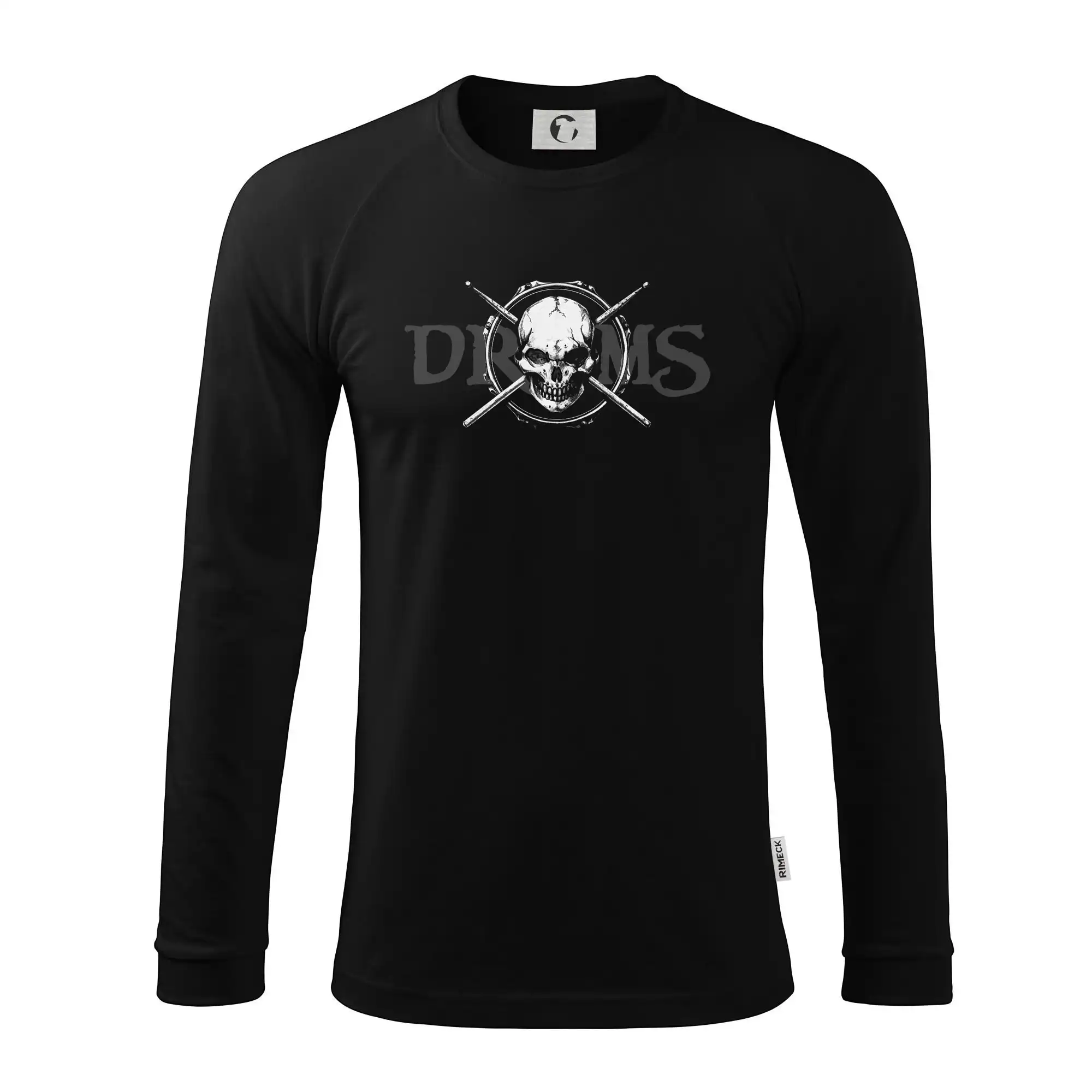 Drums lebka - Pánske tričko s dlhým rukávom LS130