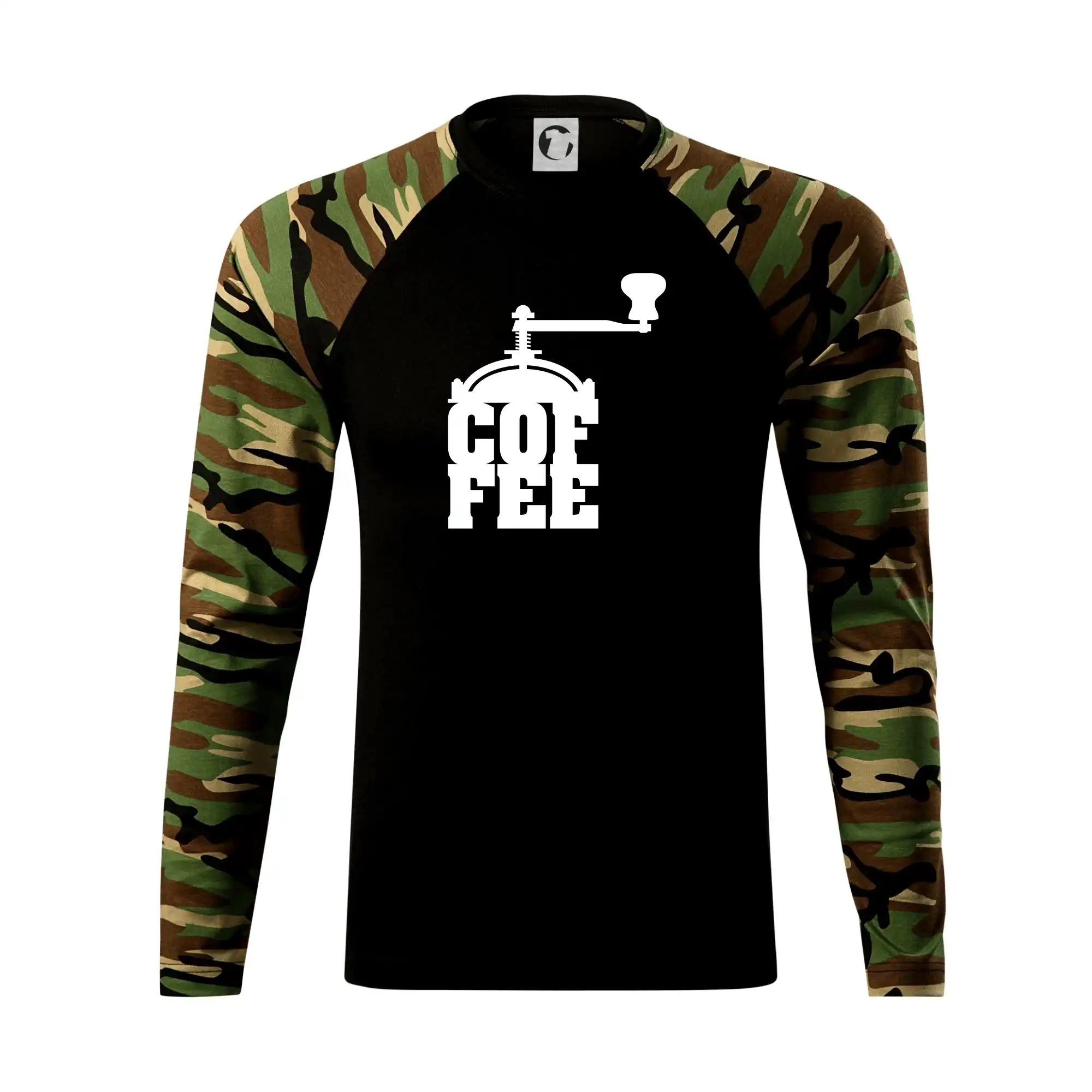 Motívy pre baristu a milovníkov kávy - Coffee mlynček - Camouflage LS