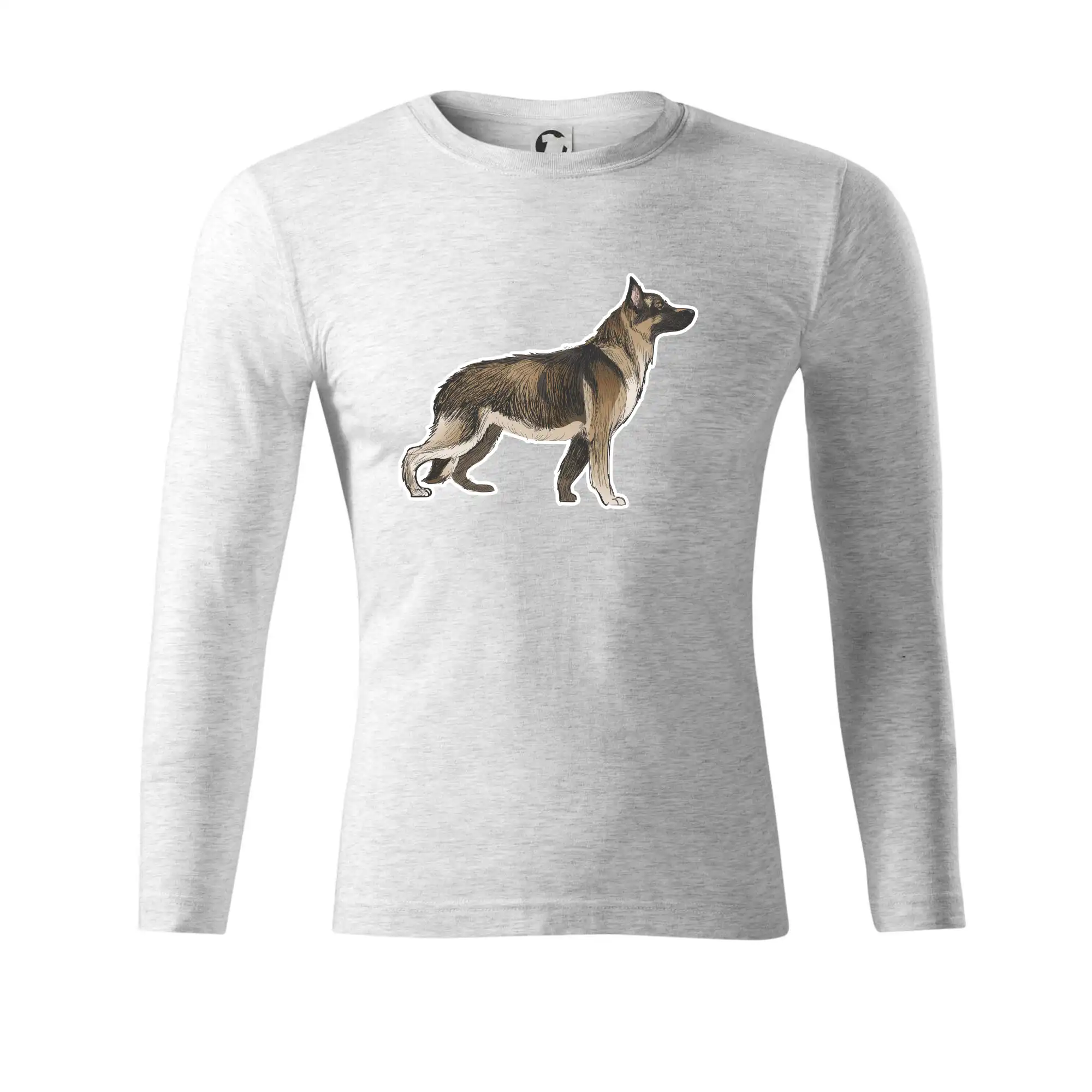 Německý ovčák - hnědý kreslený