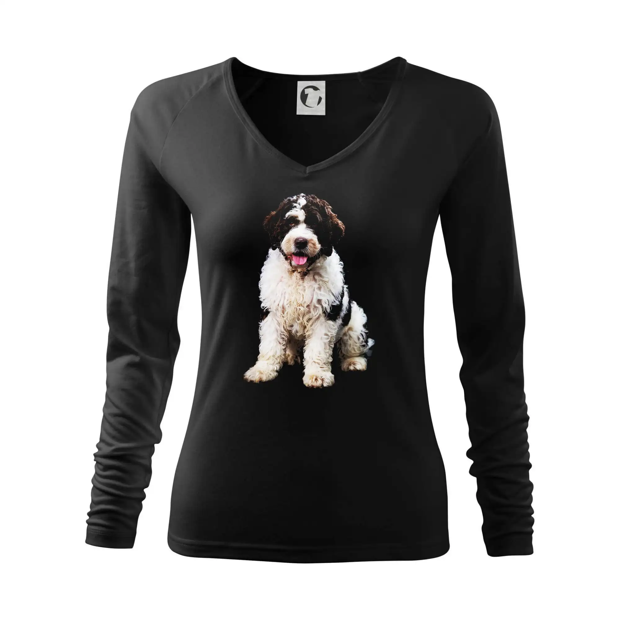 Ostatné psie plemená - Lagotto romagnolo fotografia v tme - Tričko dámske Elegance