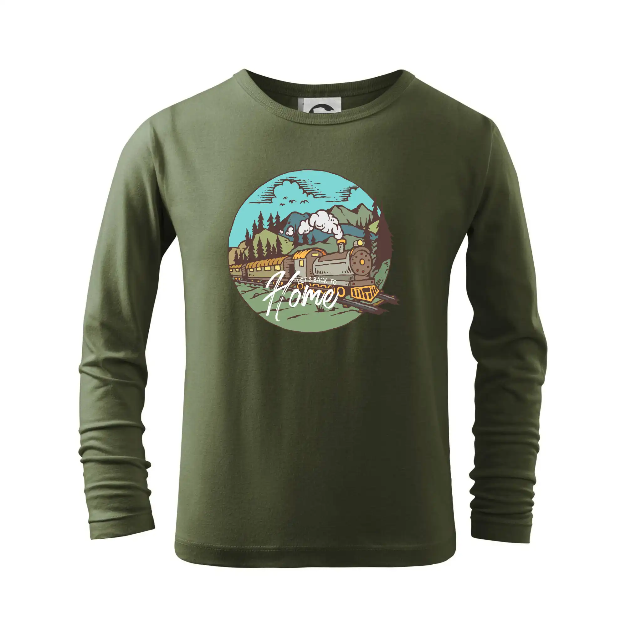 Tričká s vlakmi a autobusmi - Train back to home - Tričko detské Long Sleeve