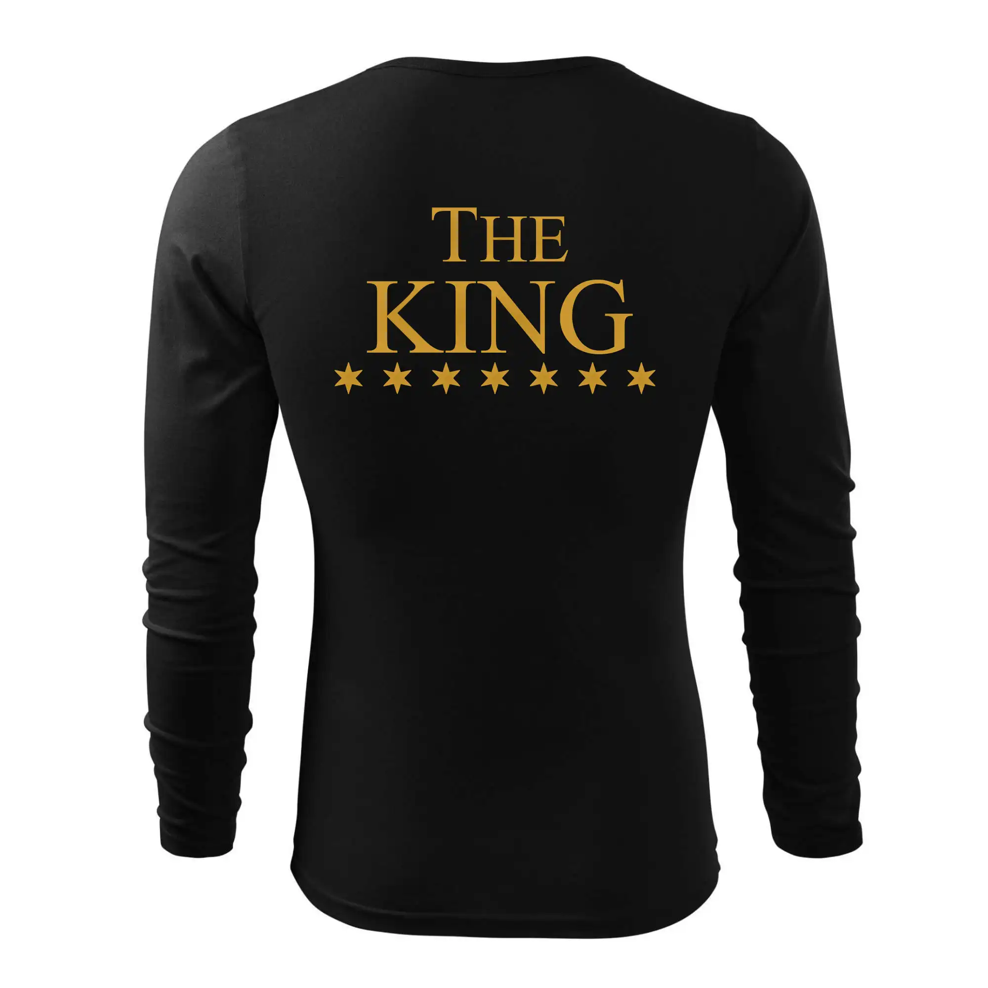 Tričká pre zamilovaných - The King - His Queen - párové triko - Tričko s dlhým rukávom FIT-T long sleeve