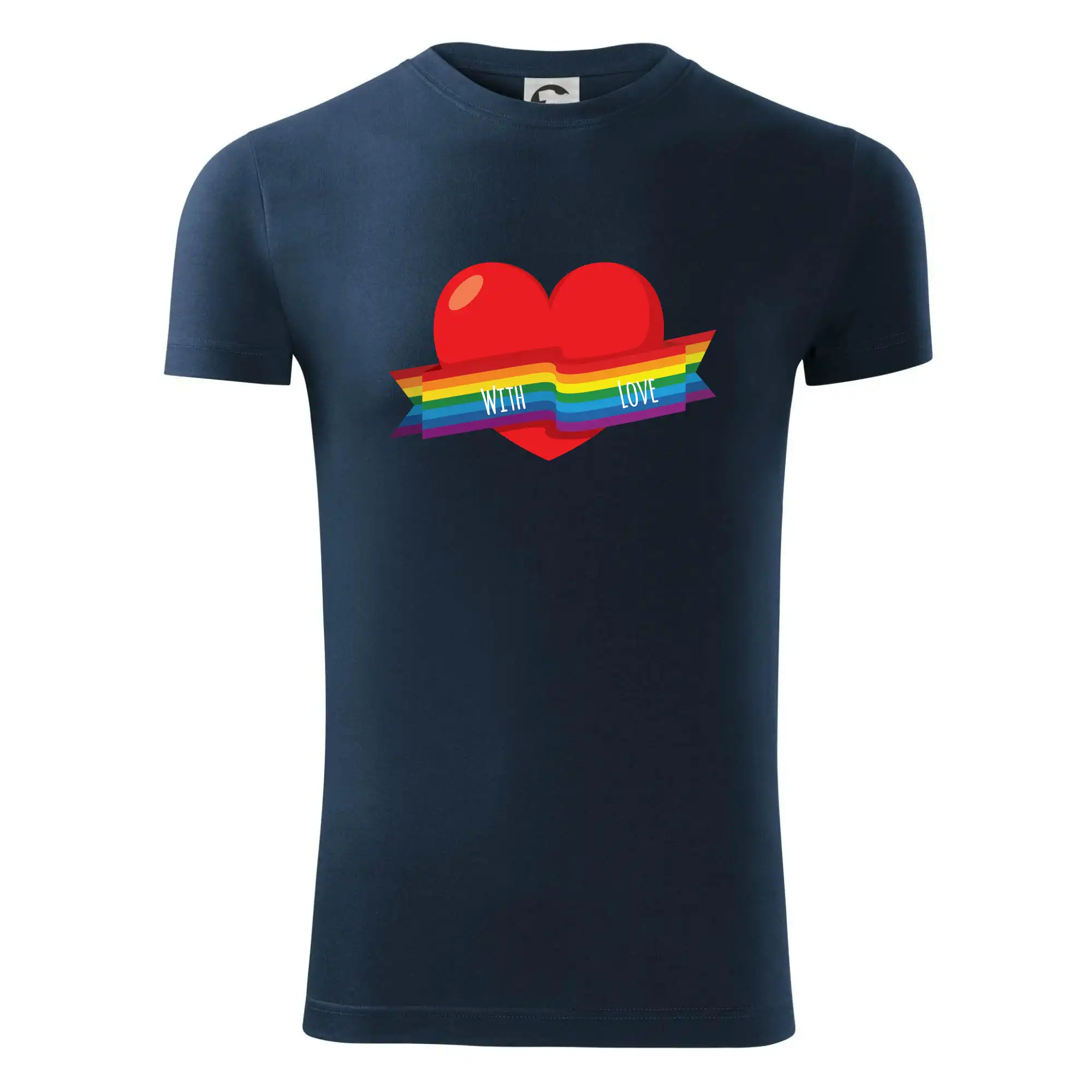 Tričká pre LGBT a Queer komunitu - LGBT with love - Viper FIT - Pánske zúžené tričko