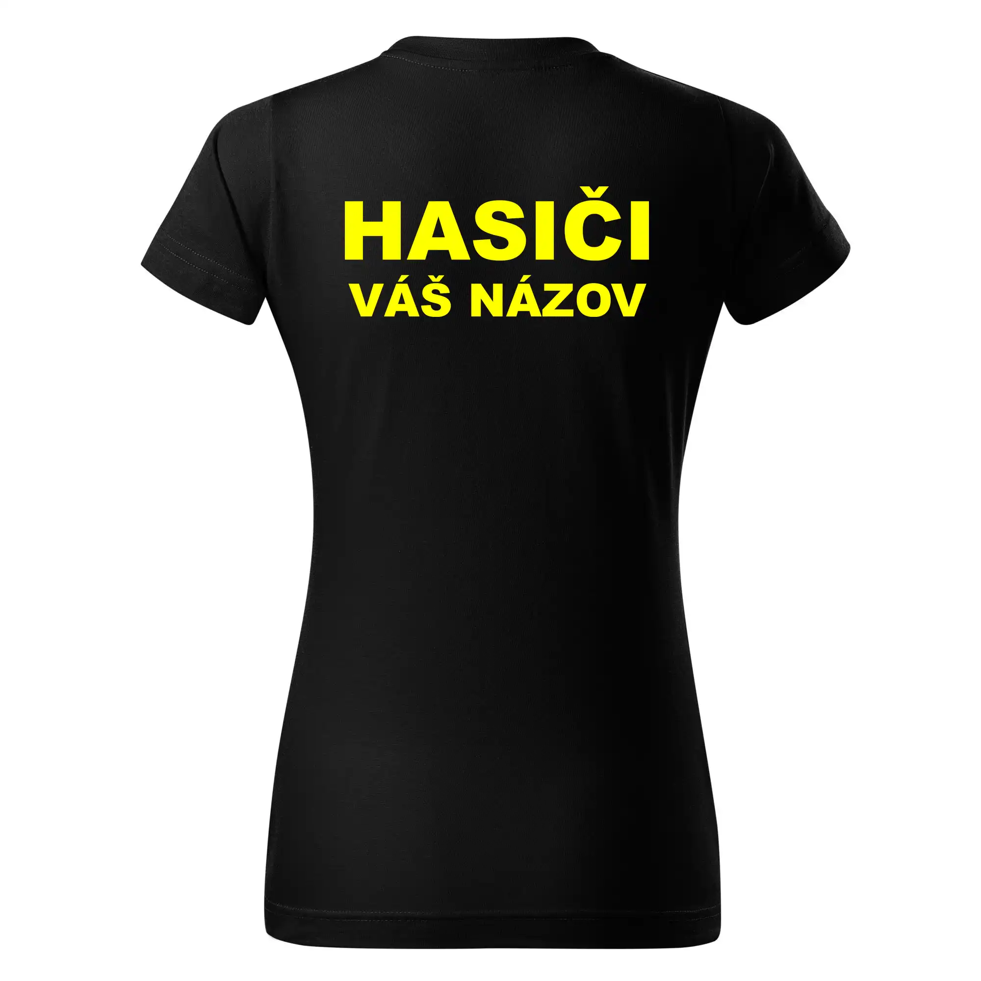 Hasiči - žltý nápis - váš názov zboru