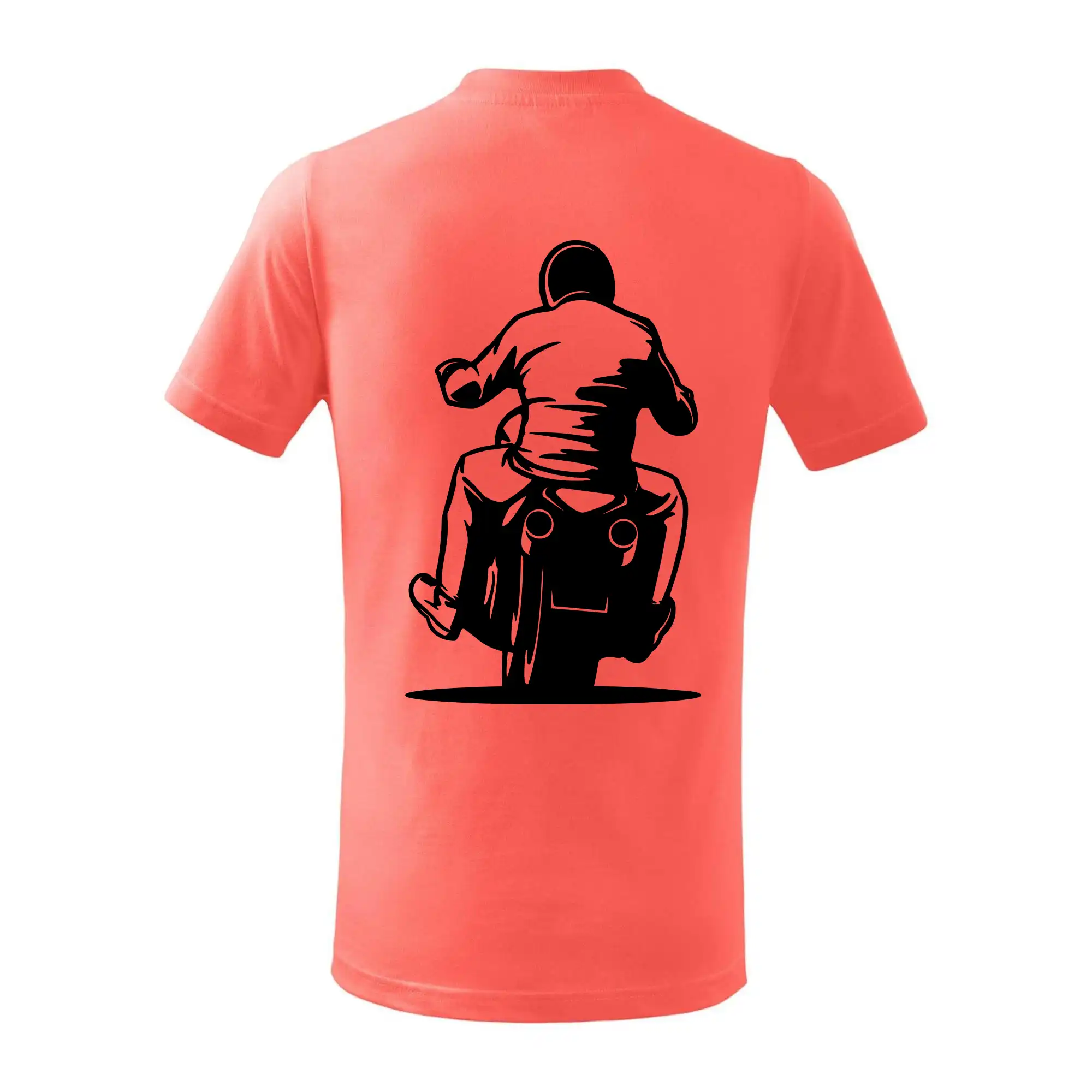 Motorkář na zádech - chopper