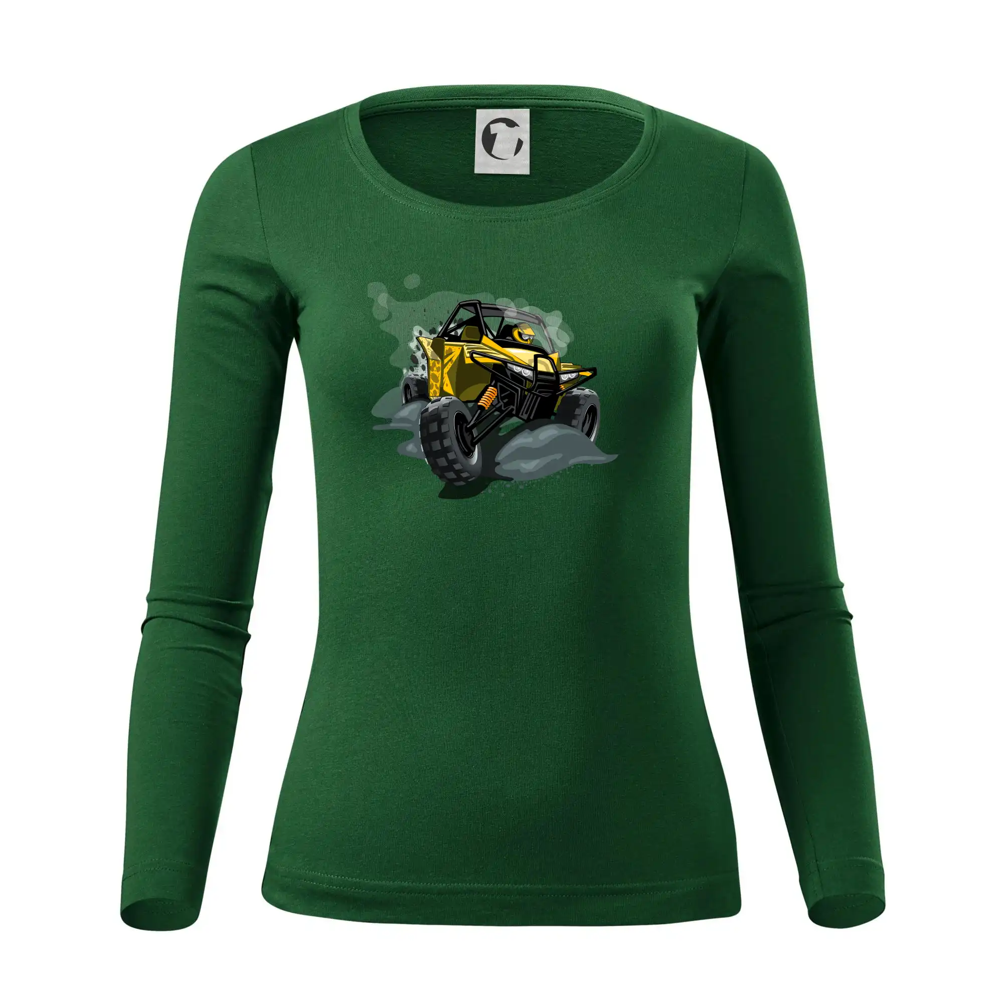 Tričko bugina - ATV bugina žltá - Dámske tričko FIT-T LS - zužené