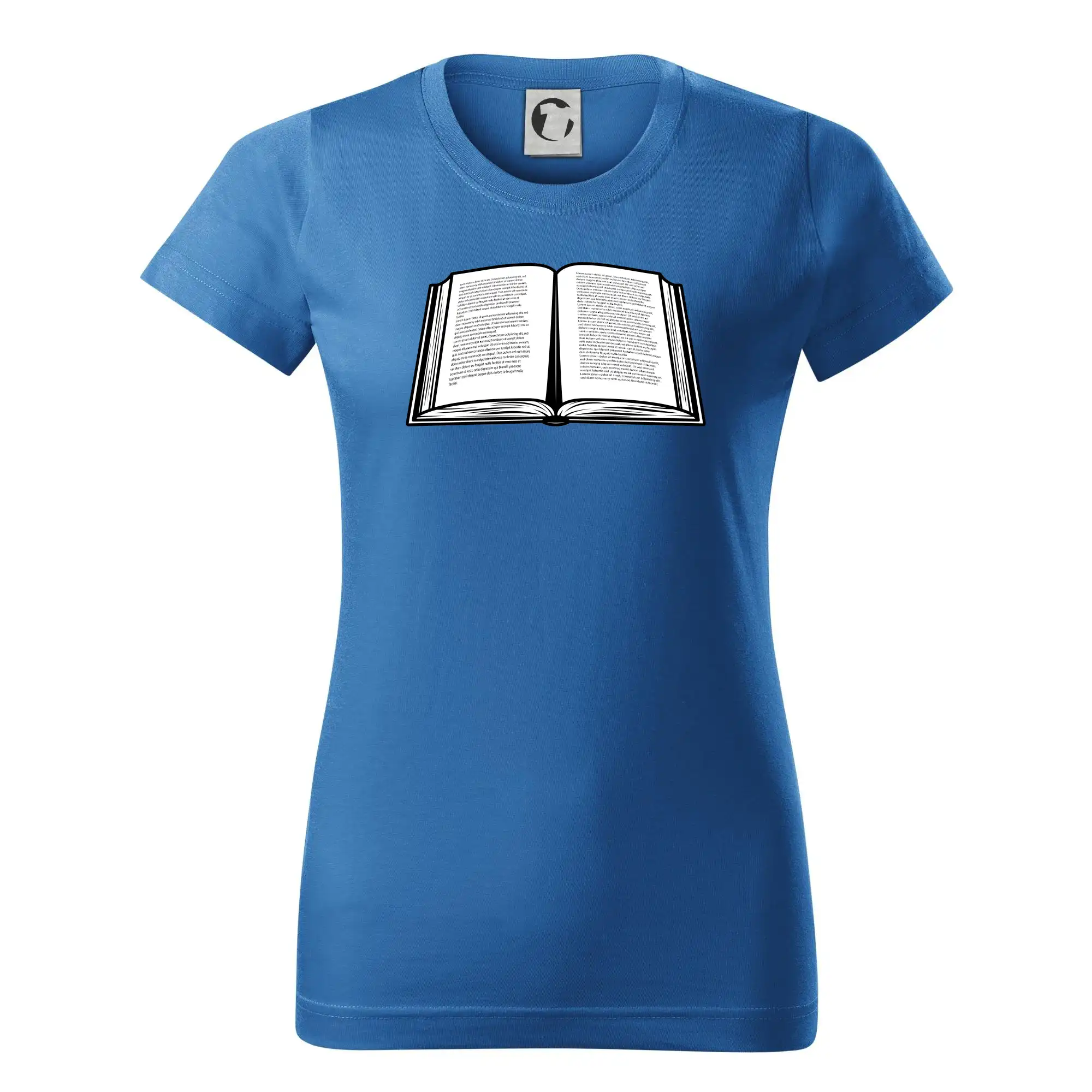 Kniha černobílá otevřená s textem