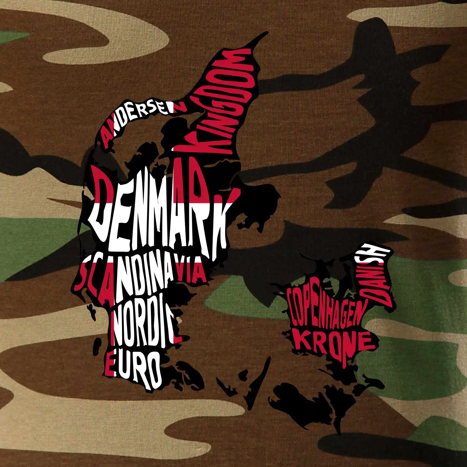 Mapy - názvy měst - Dánsko