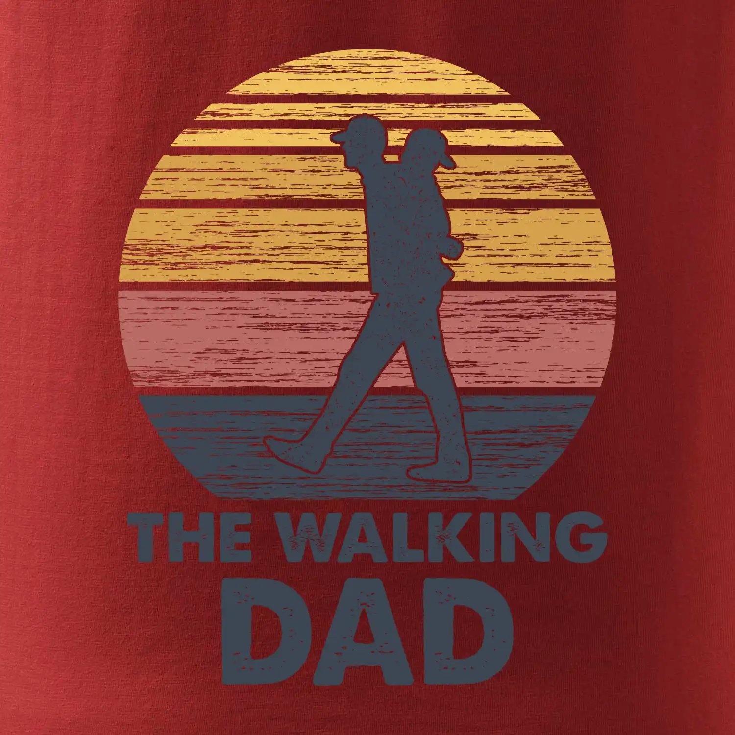 The walking dad - tata s dítětem na zádech