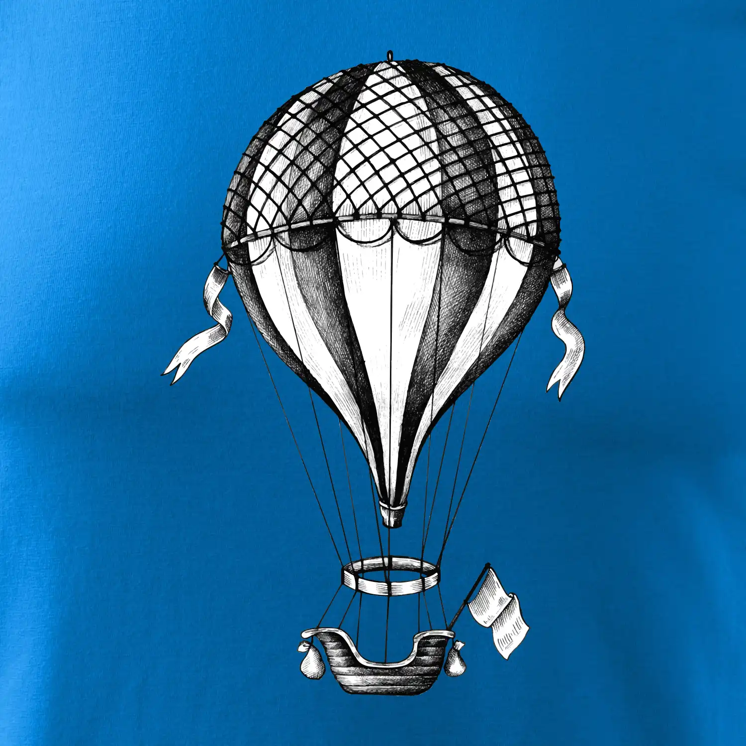Horkovzdušný balón  kreslený