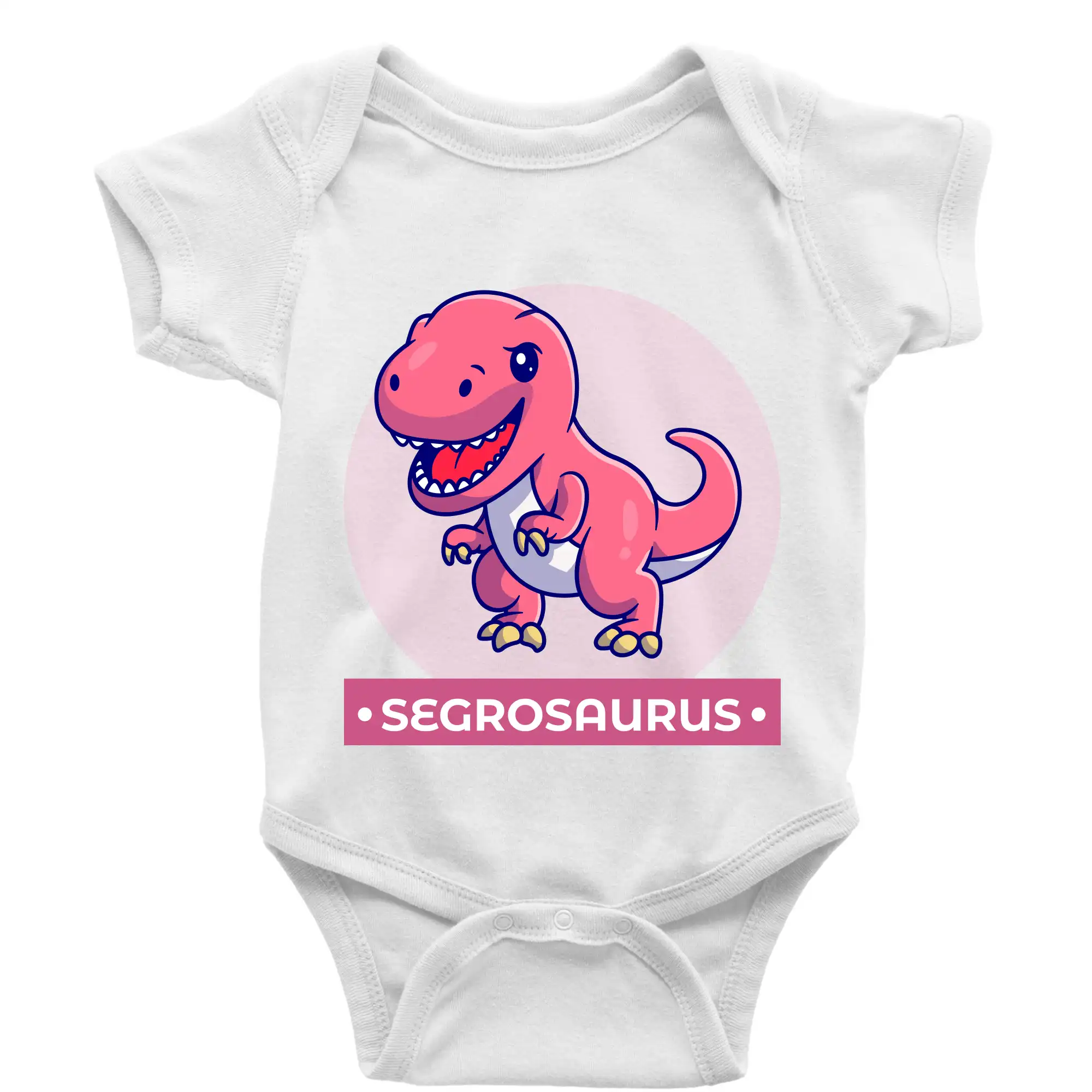 Tričká a mikiny pre dcéru - Dinosaurie rodina - segra - Body dojčenské s krátkym rukávom