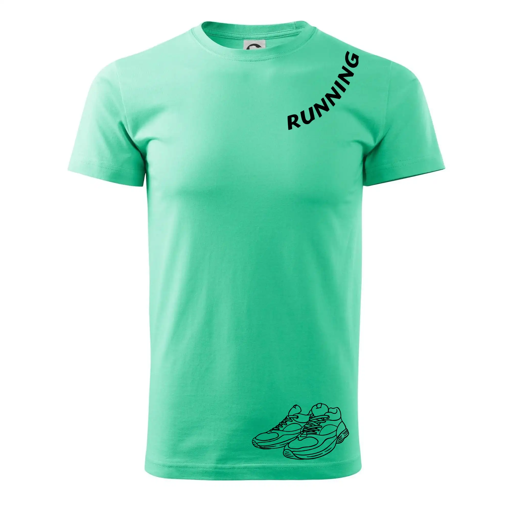 Running nápis šikmo