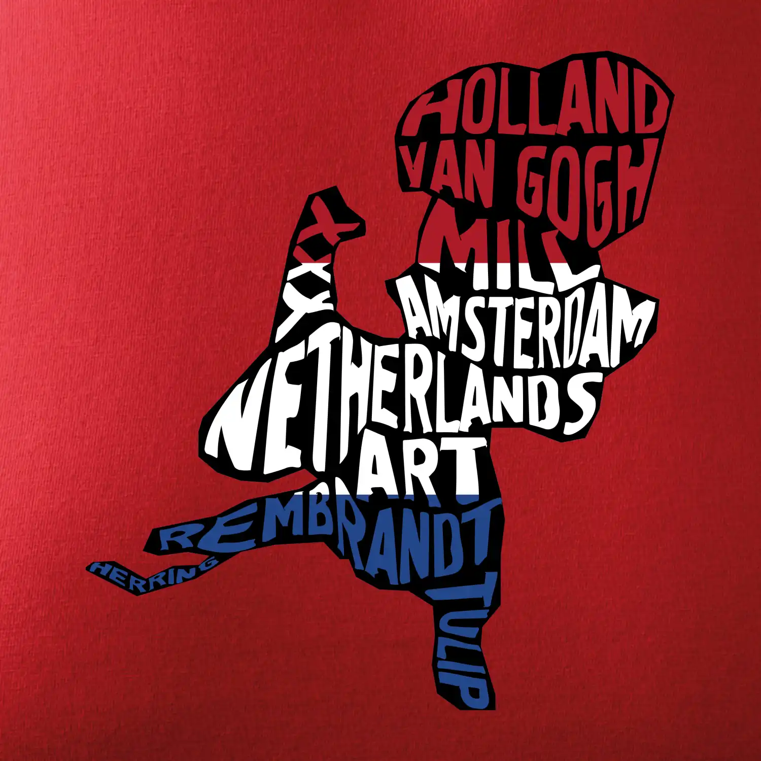 Mapy - názvy měst - Nizozemí