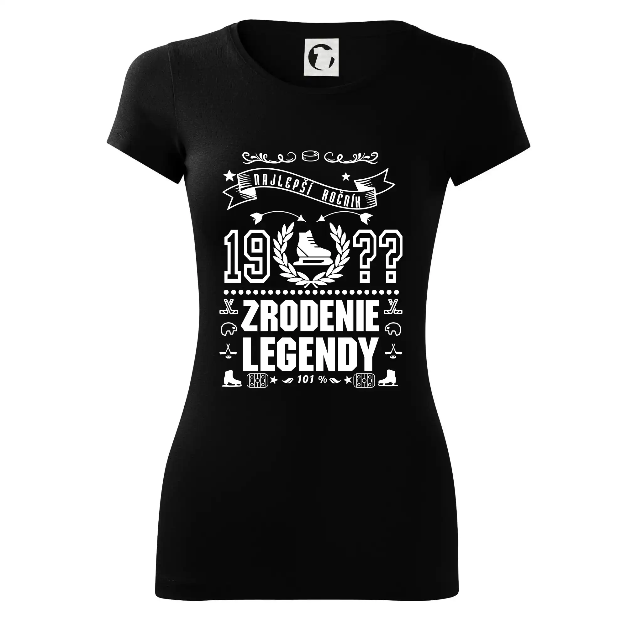 Trička Zrodenie legendy - Zrodenie legendy pre hokejistu - Dámske tričko Glance - Priliehavejší strih