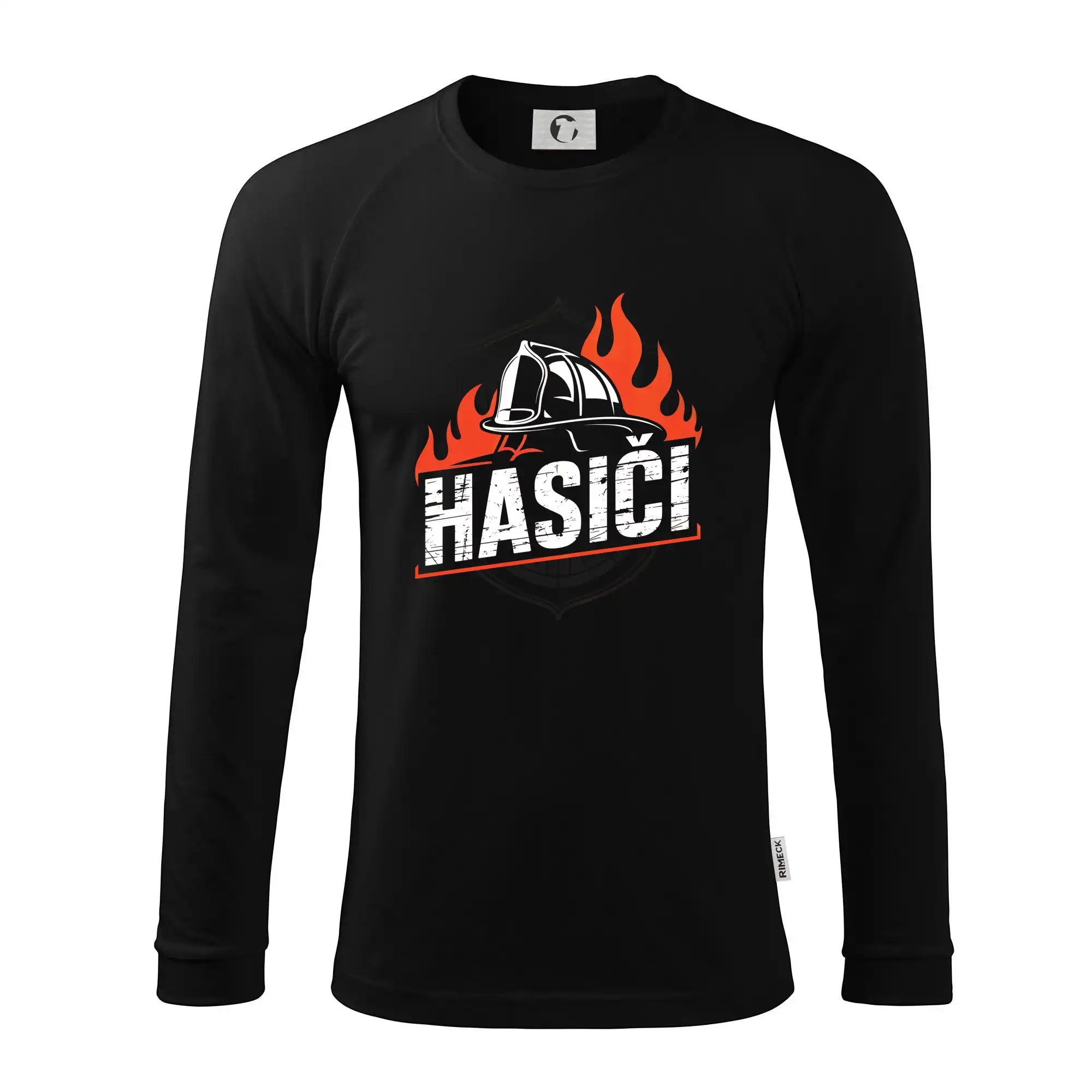 Originálne tričká pre hasičov - Hasiči barevný erb - Pánske tričko s dlhým rukávom LS130